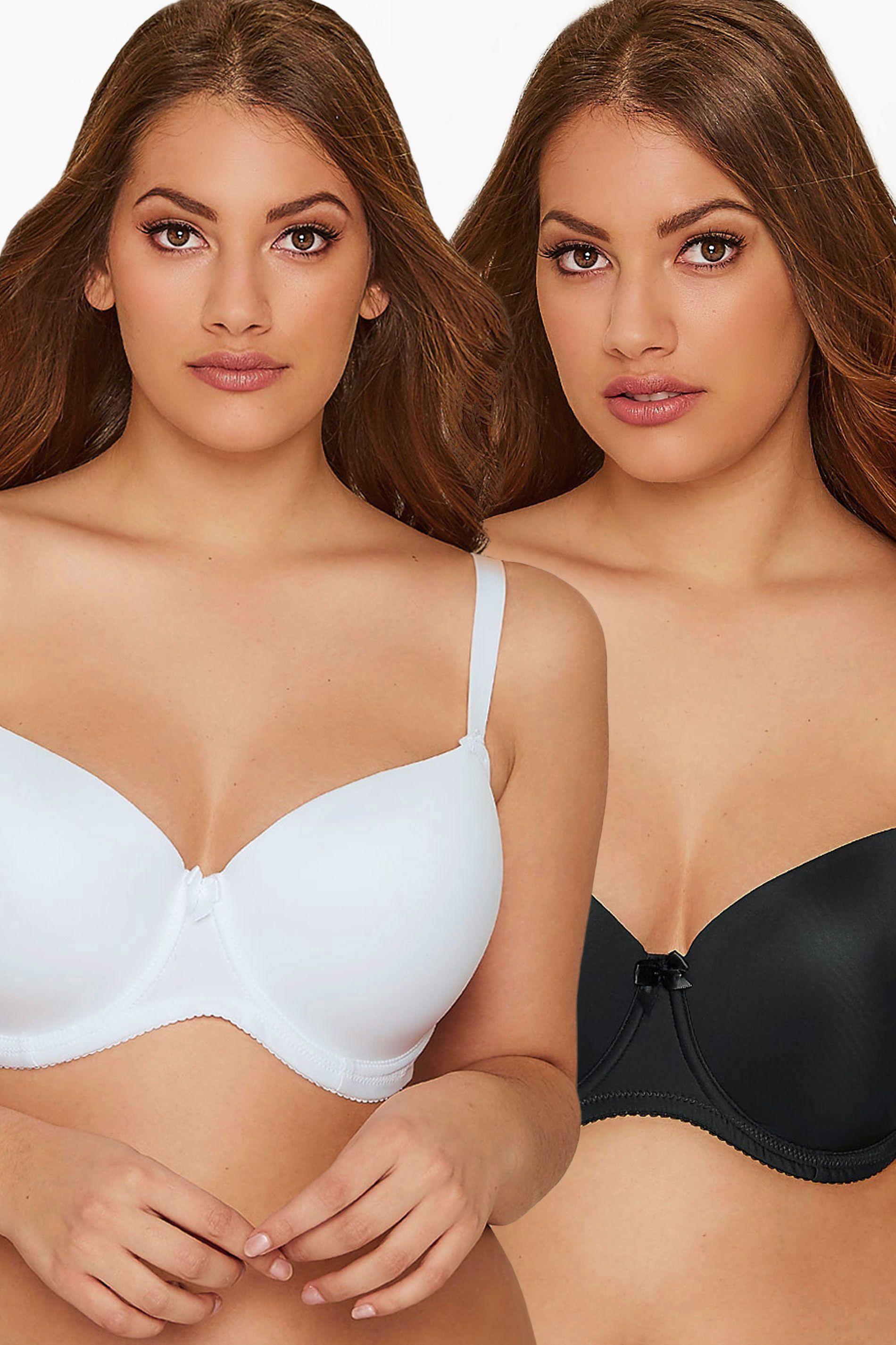 2 Pack Moulded T-Shirt Bras by YOURS