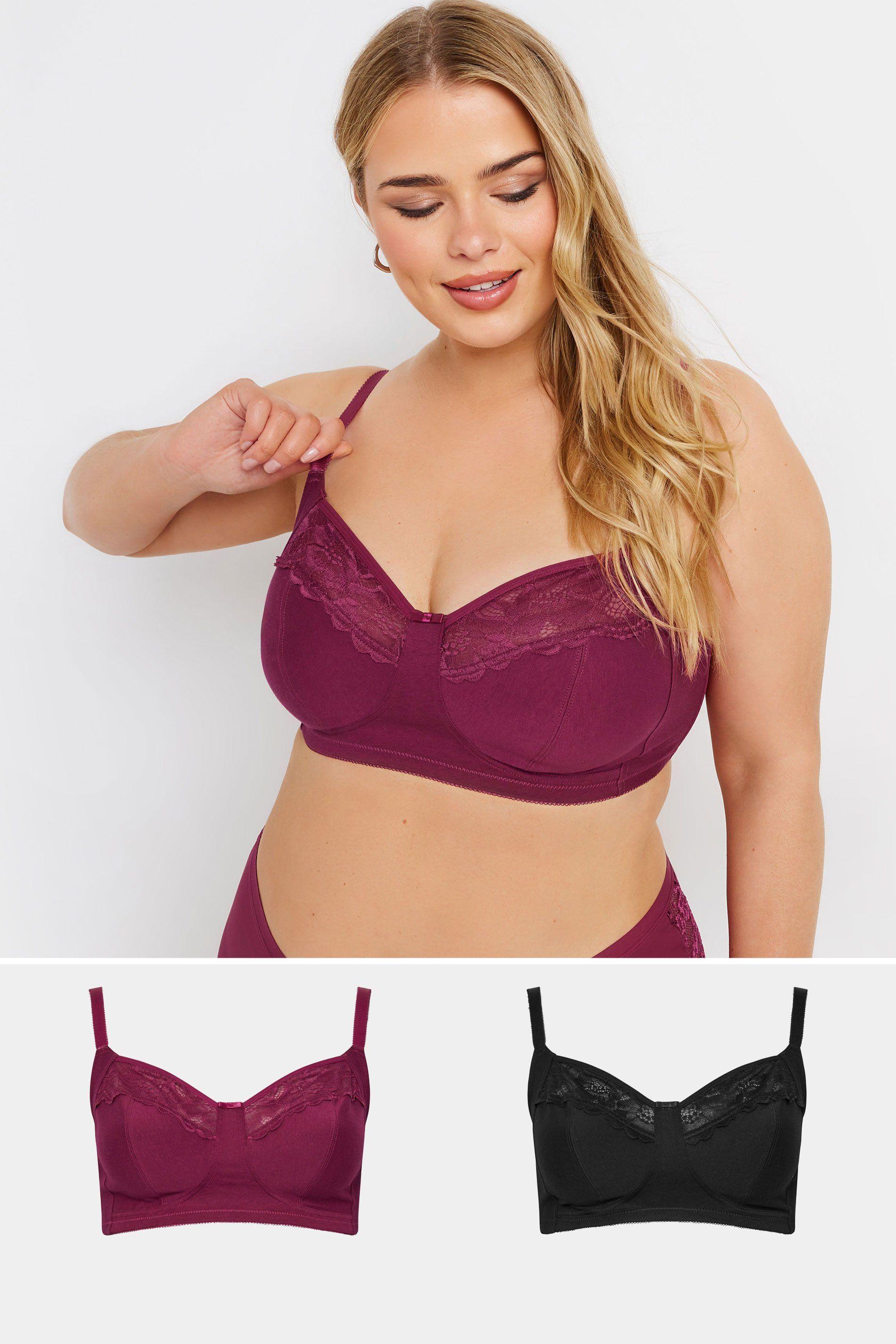 2 Pack Non-Padded Non-Wired Bras by YOURS