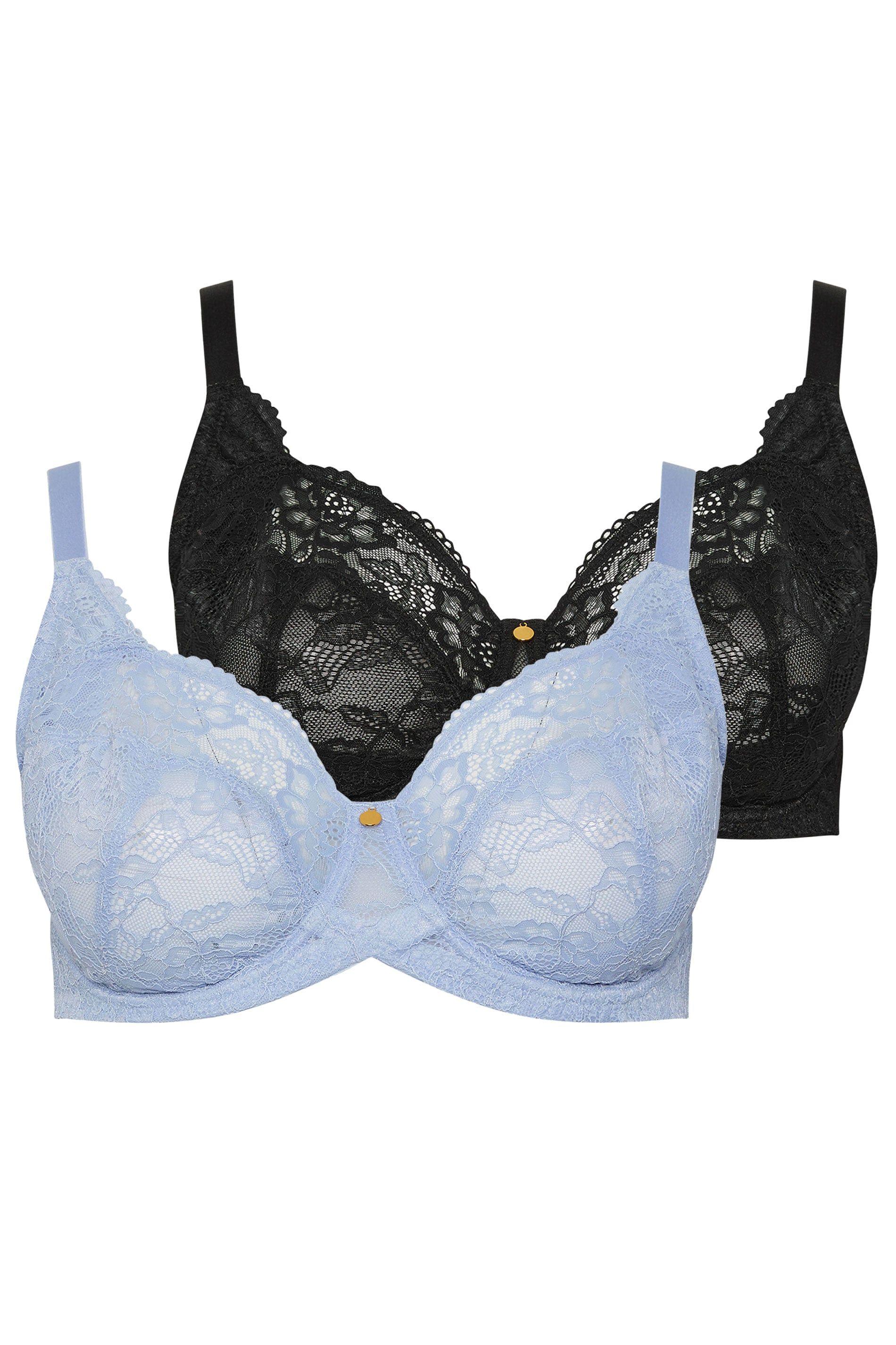 2 Pack Non-Padded Underwired Bras by YOURS