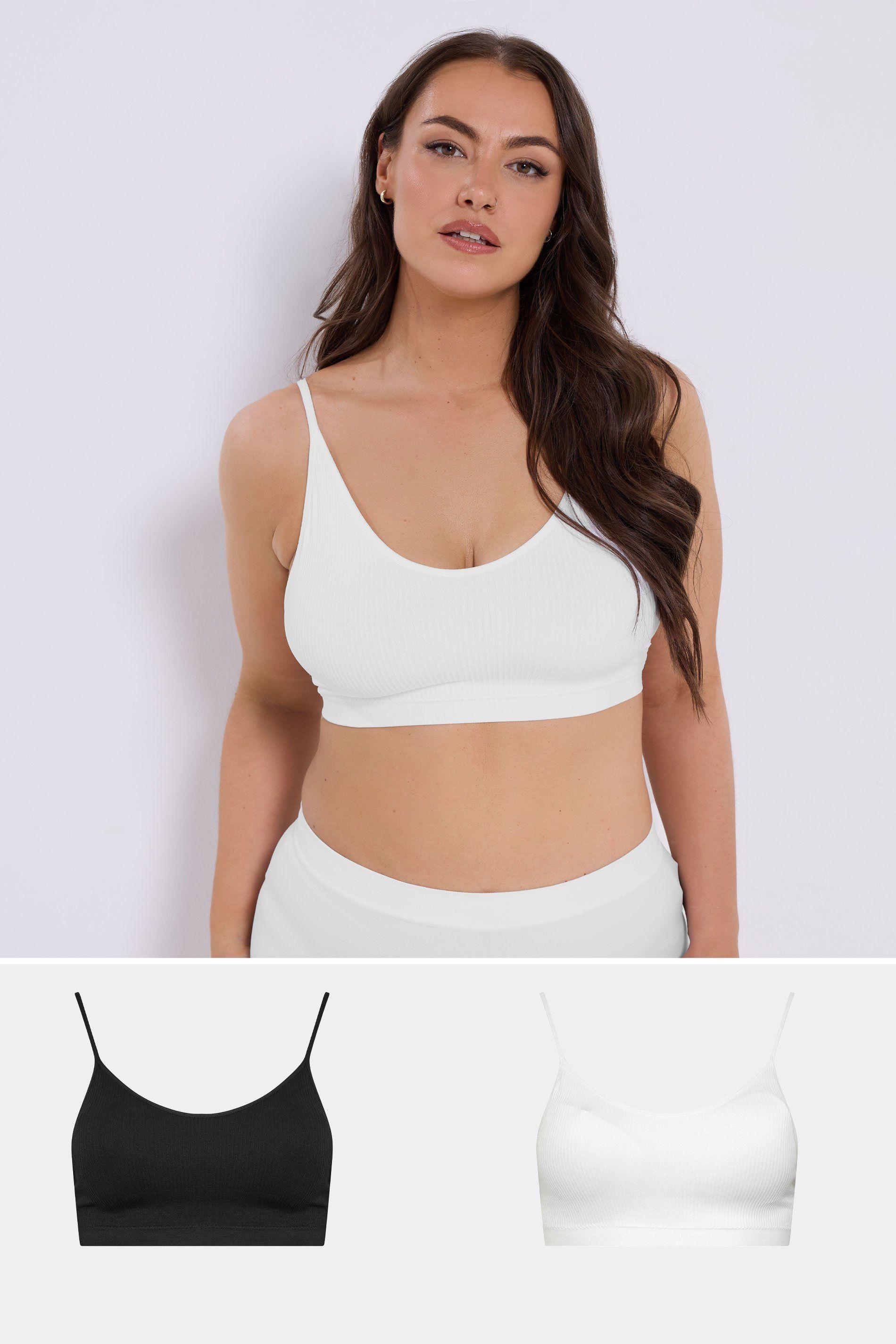 2 Pack Seamless Padded Bralettes by YOURS
