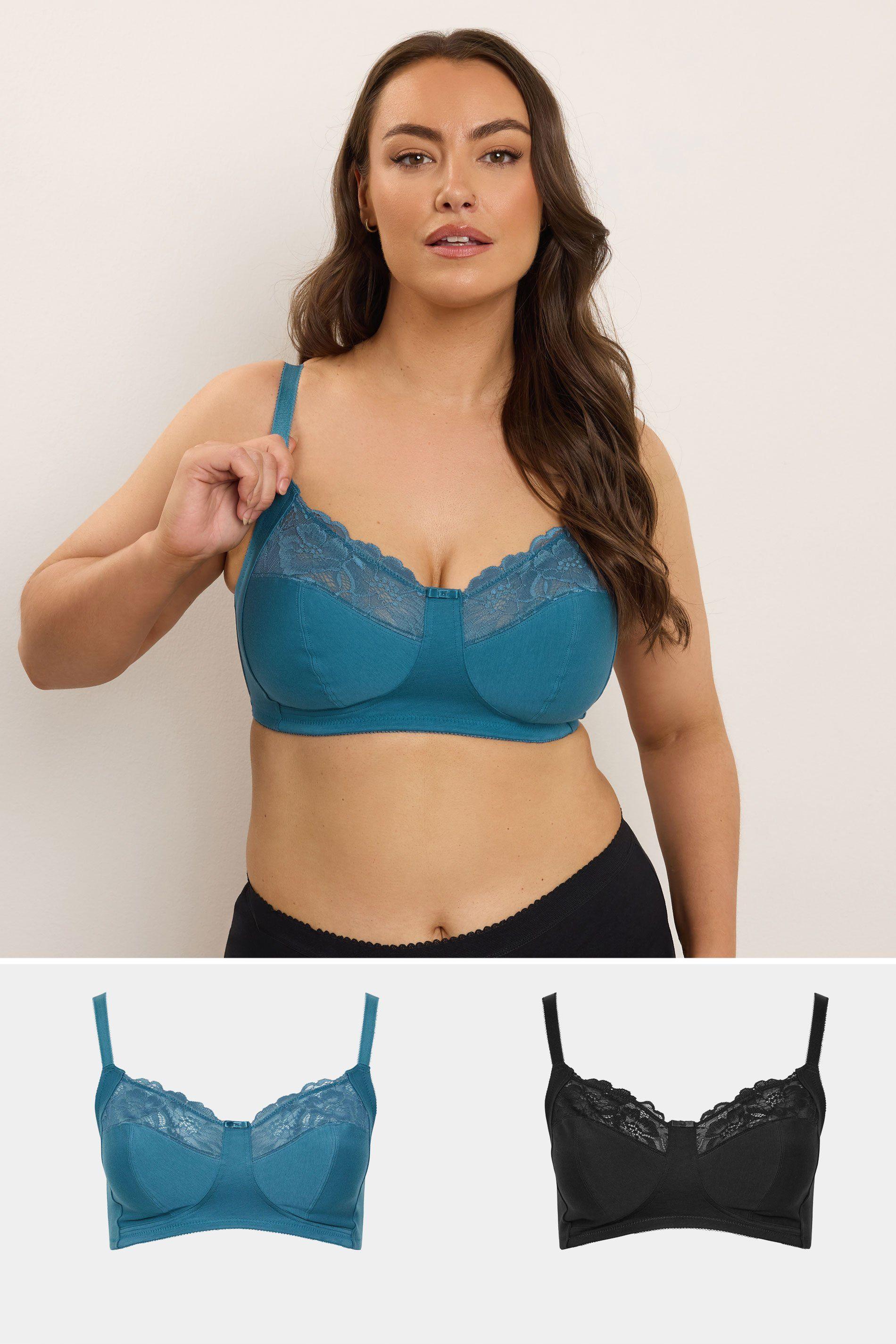 2 Pack Underwired Lace Bras by YOURS