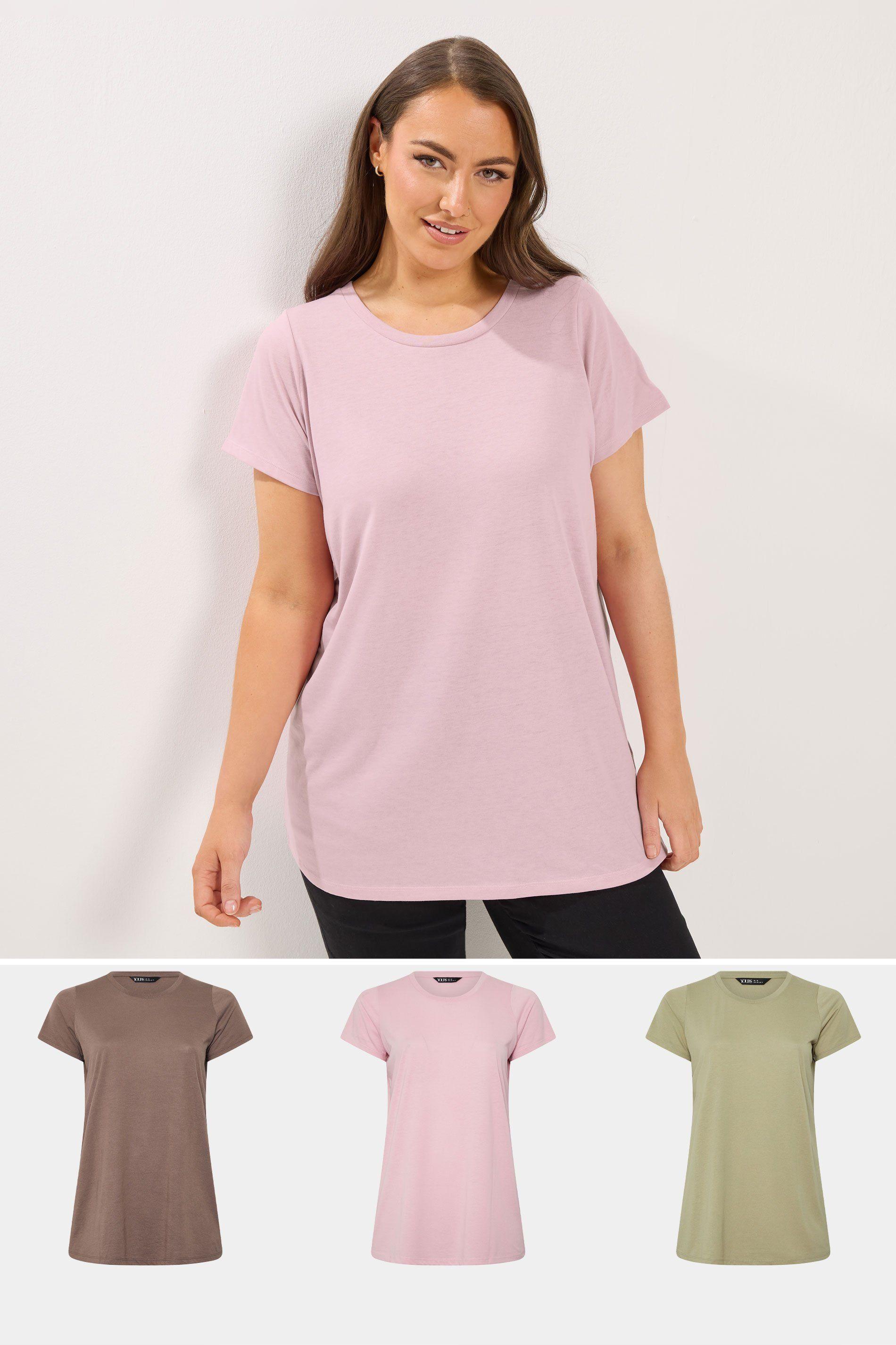 3 Pack Core T-Shirts by YOURS