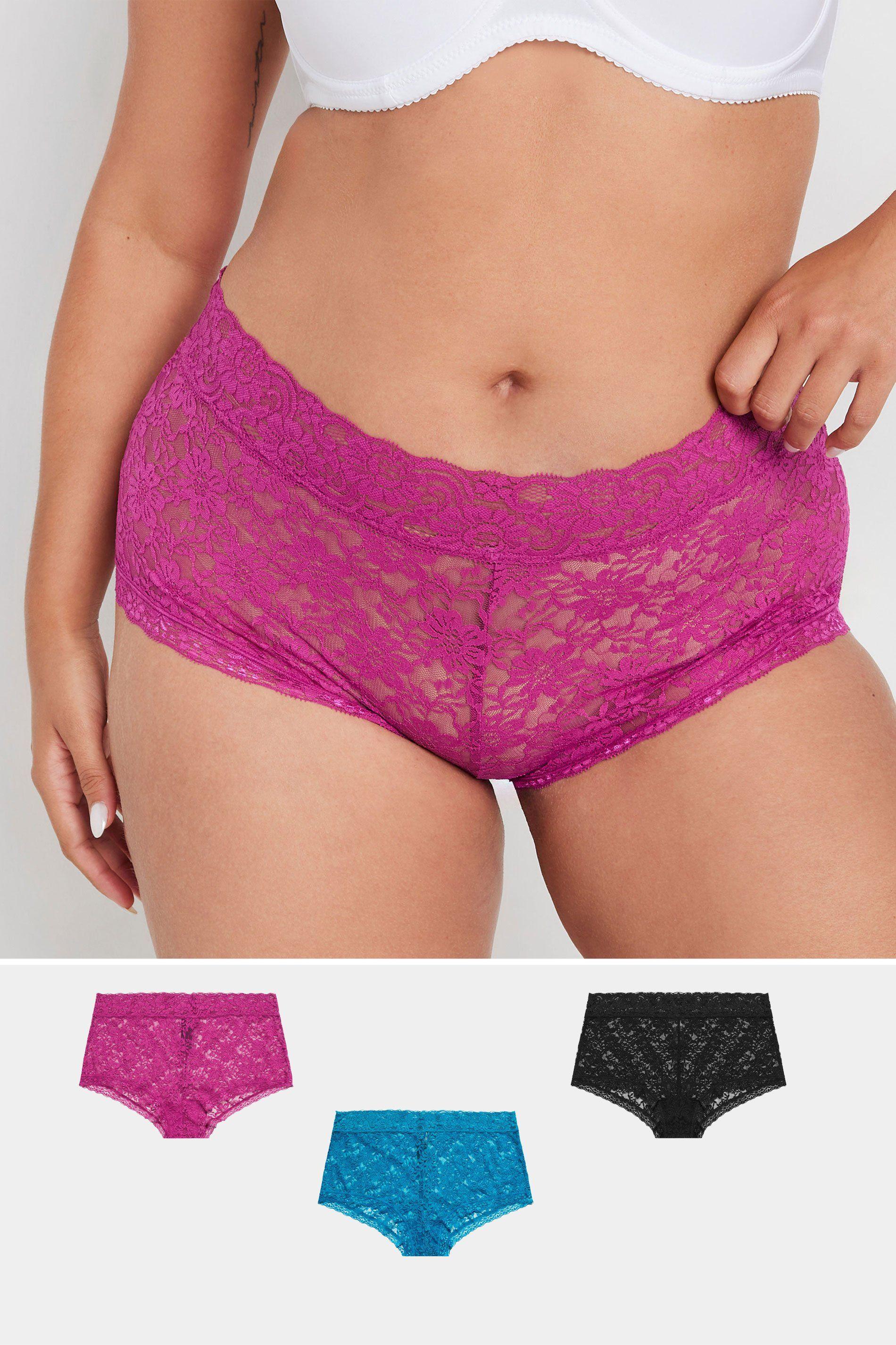 3 Pack Lace Shorts by YOURS