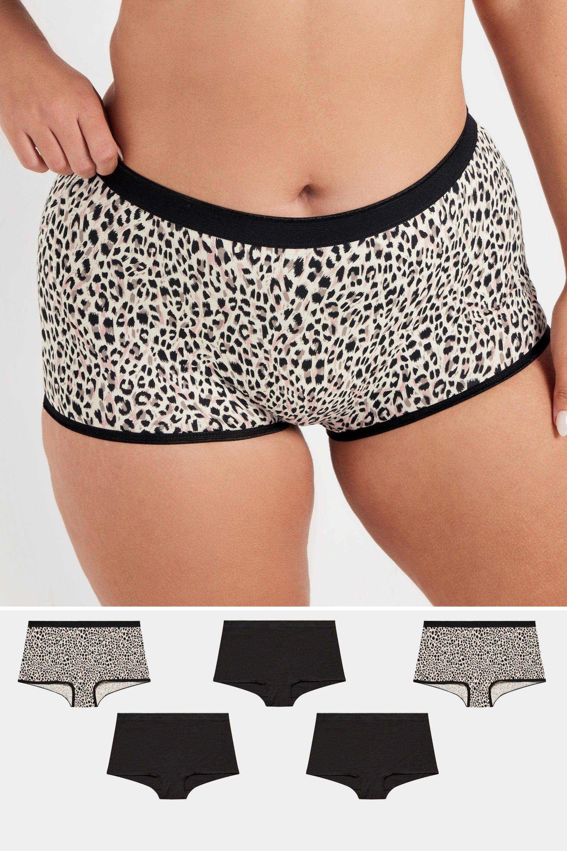 5 Pack Animal Print Shorts by YOURS