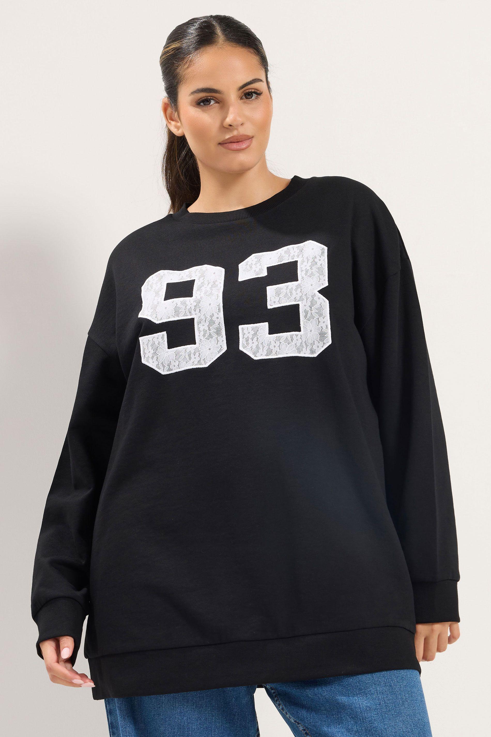 '93' Lace Sweatshirt by YOURS