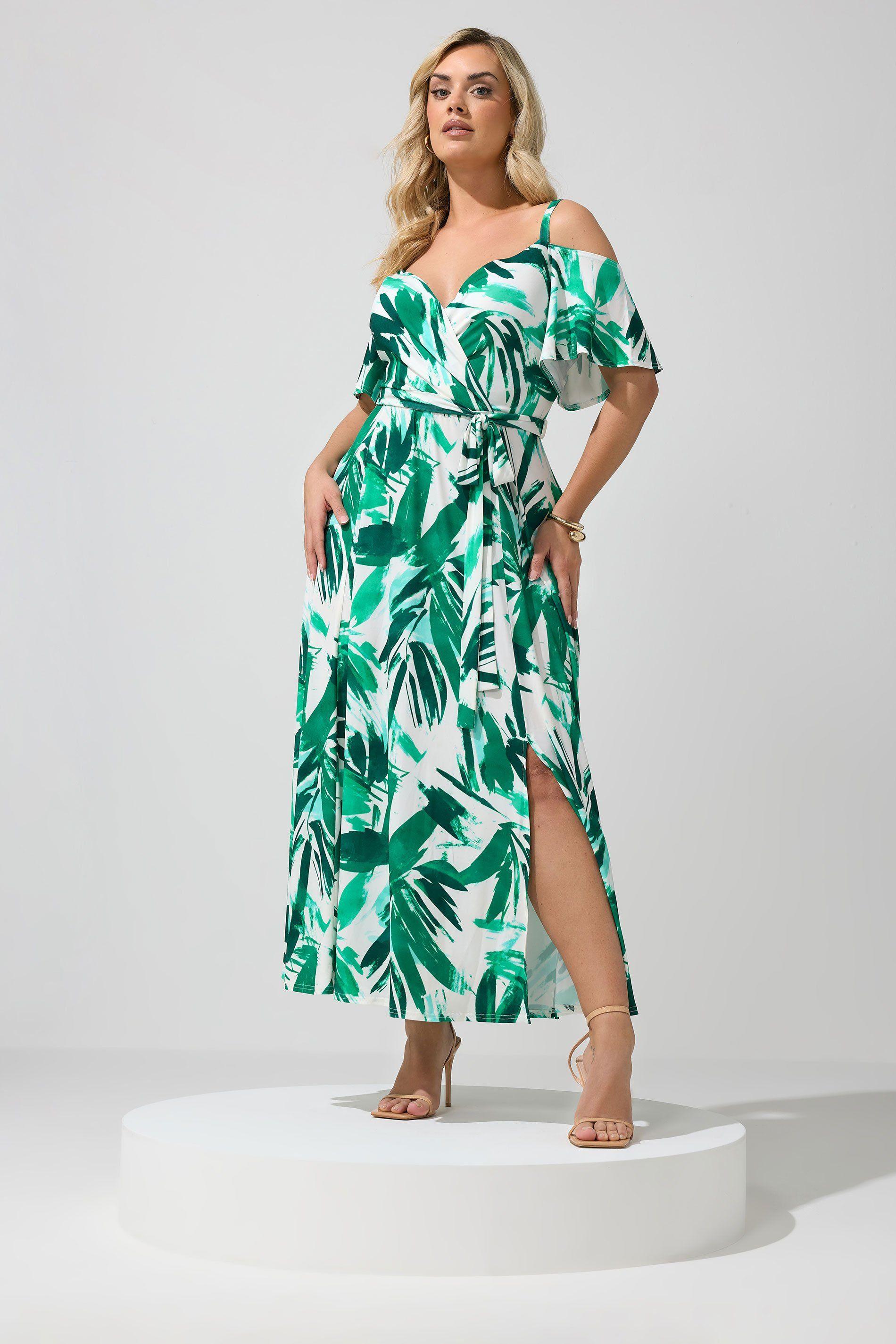 Abstract Bardot Maxi Dress by YOURS