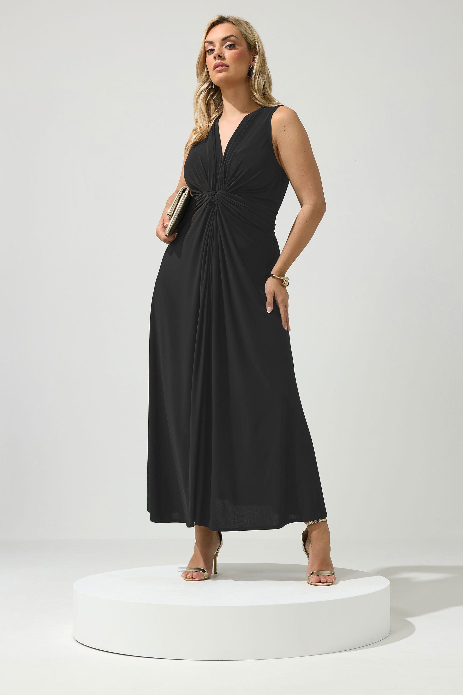 Abstract Knot Detail Dress by YOURS