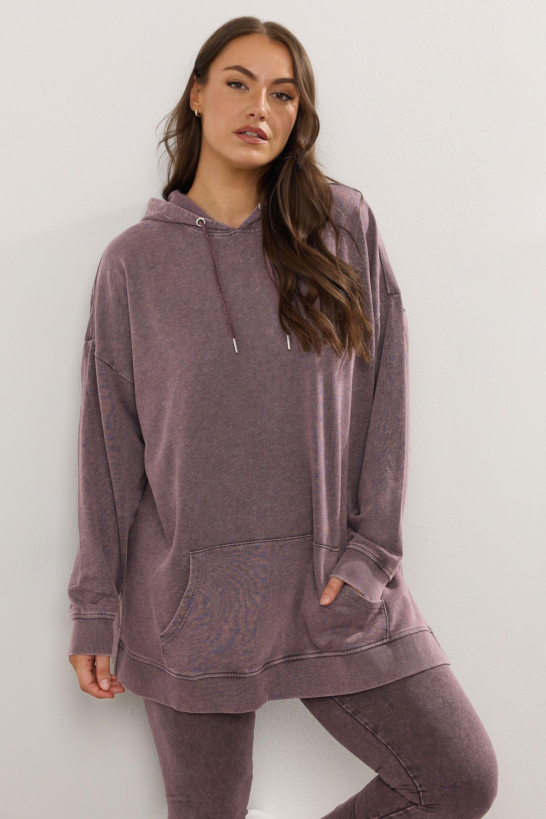 Acid Wash Hoodie by YOURS