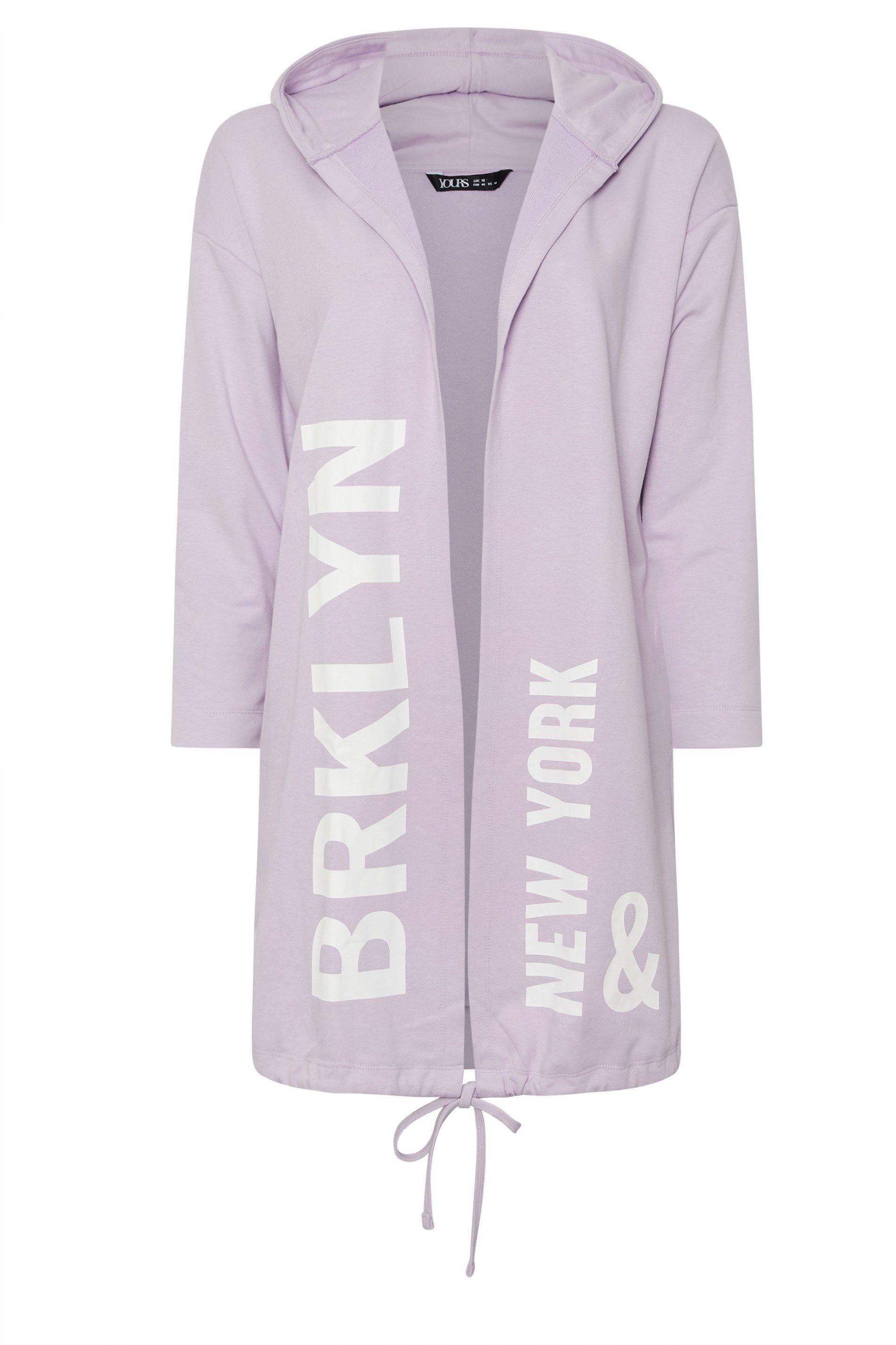 'BRKLYN' Slogan Longline Hoodie by YOURS