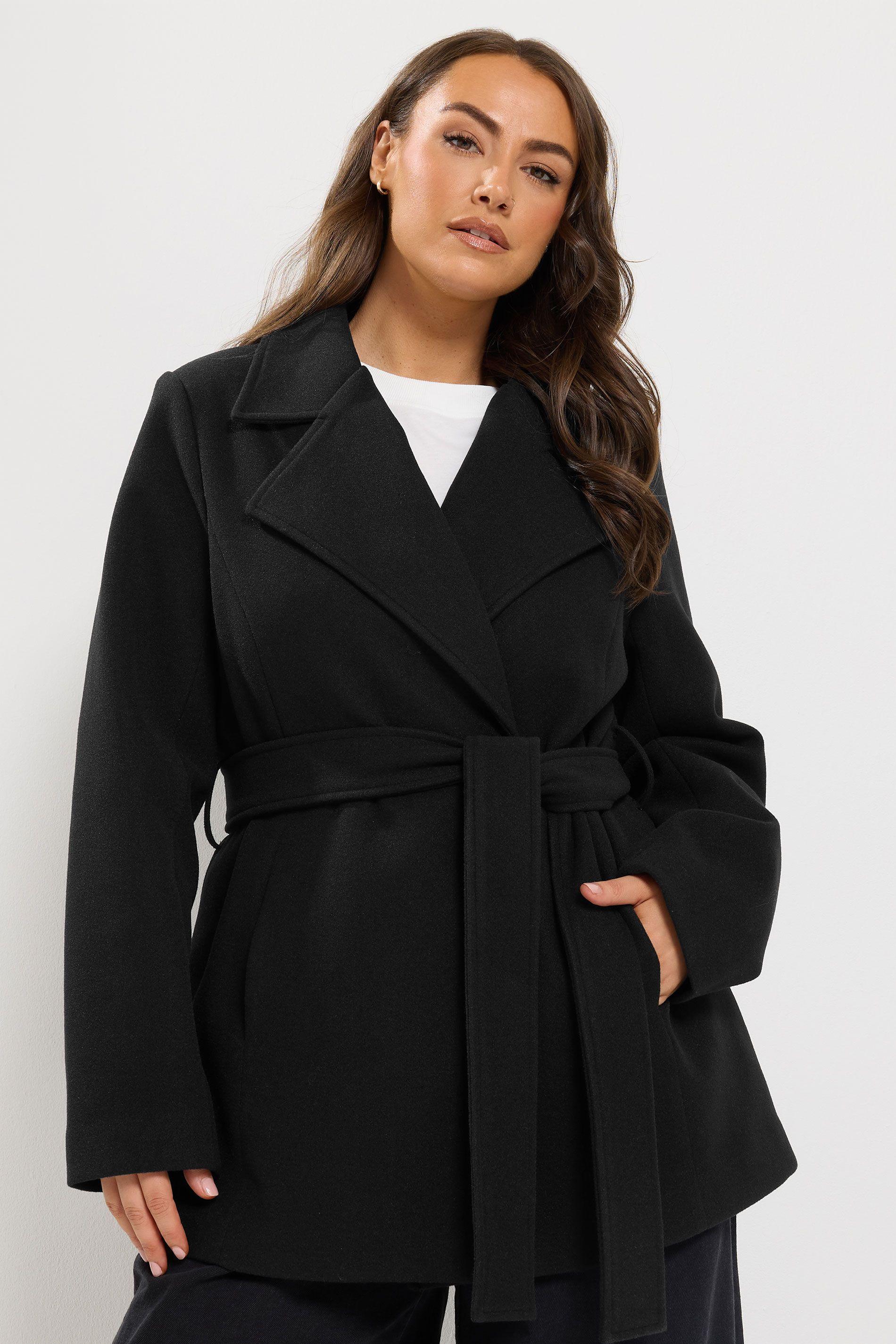 Belted Wrap Coat by YOURS