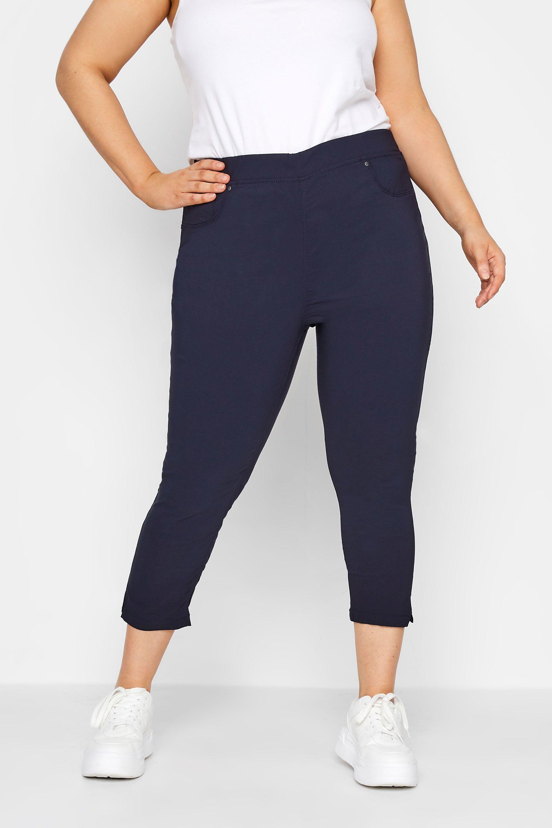 Bengaline Cropped Pull On Trousers by YOURS