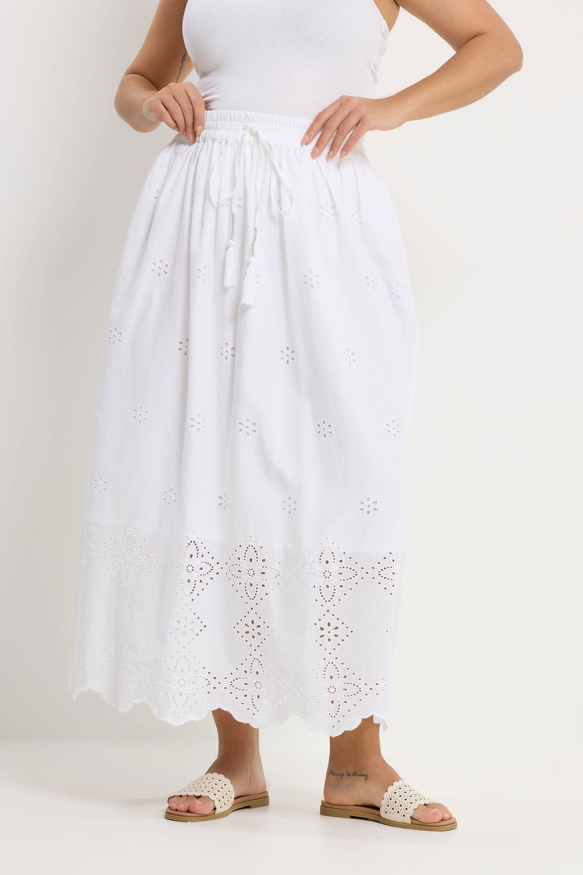 Broderie Anglaise Maxi Skirt by YOURS