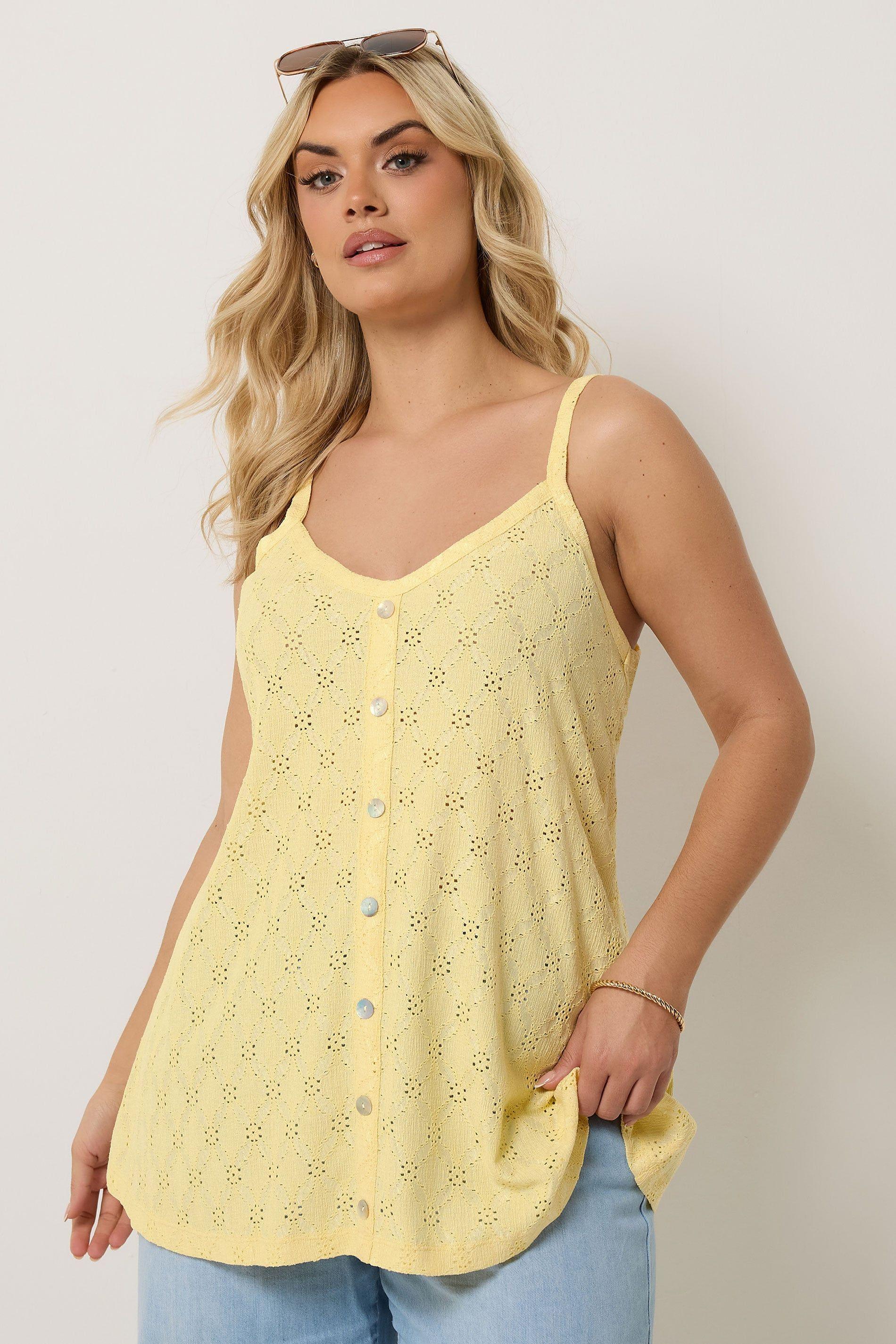 Broderie Anglaise Vest Top by YOURS