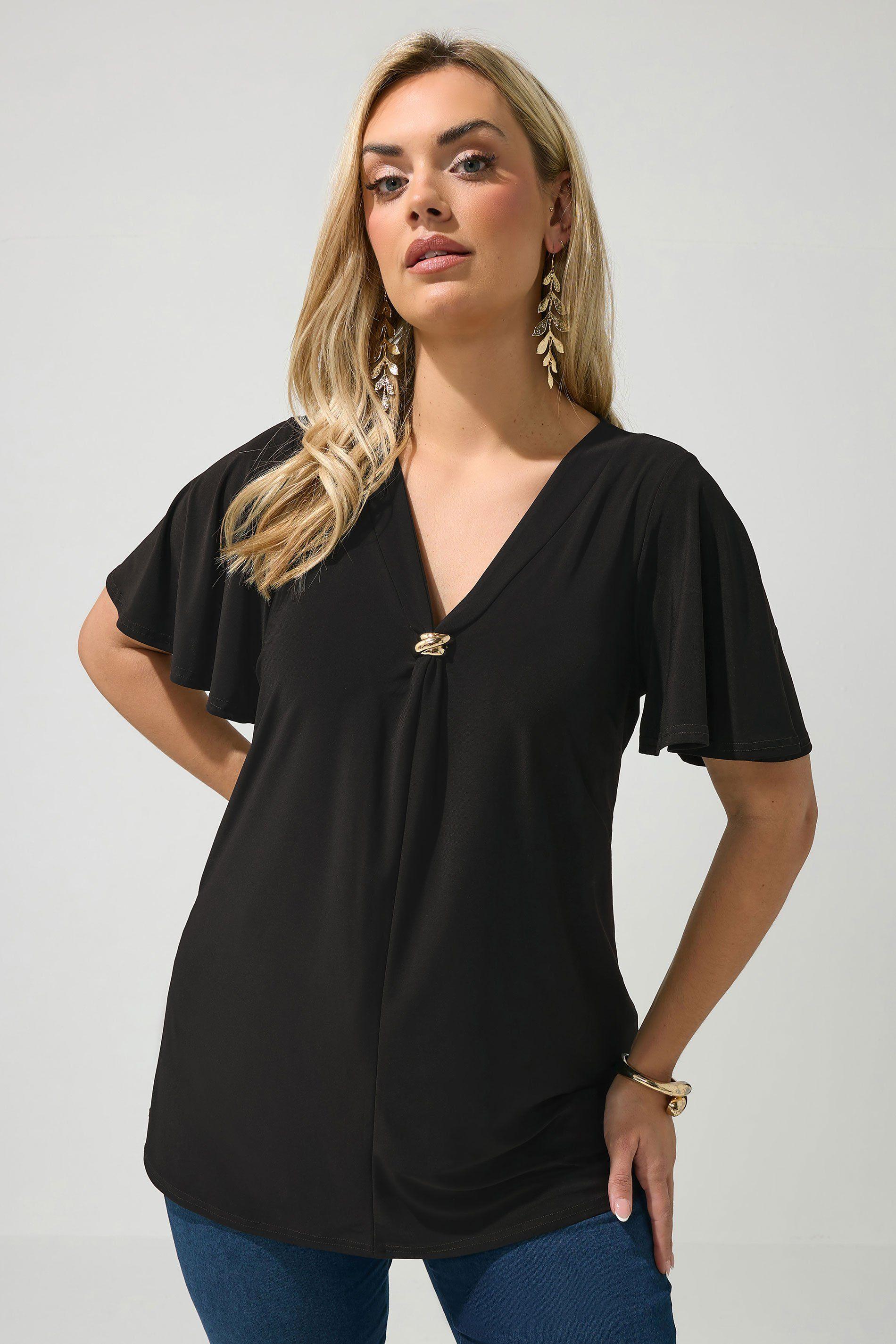 Buckle Swing Top by YOURS