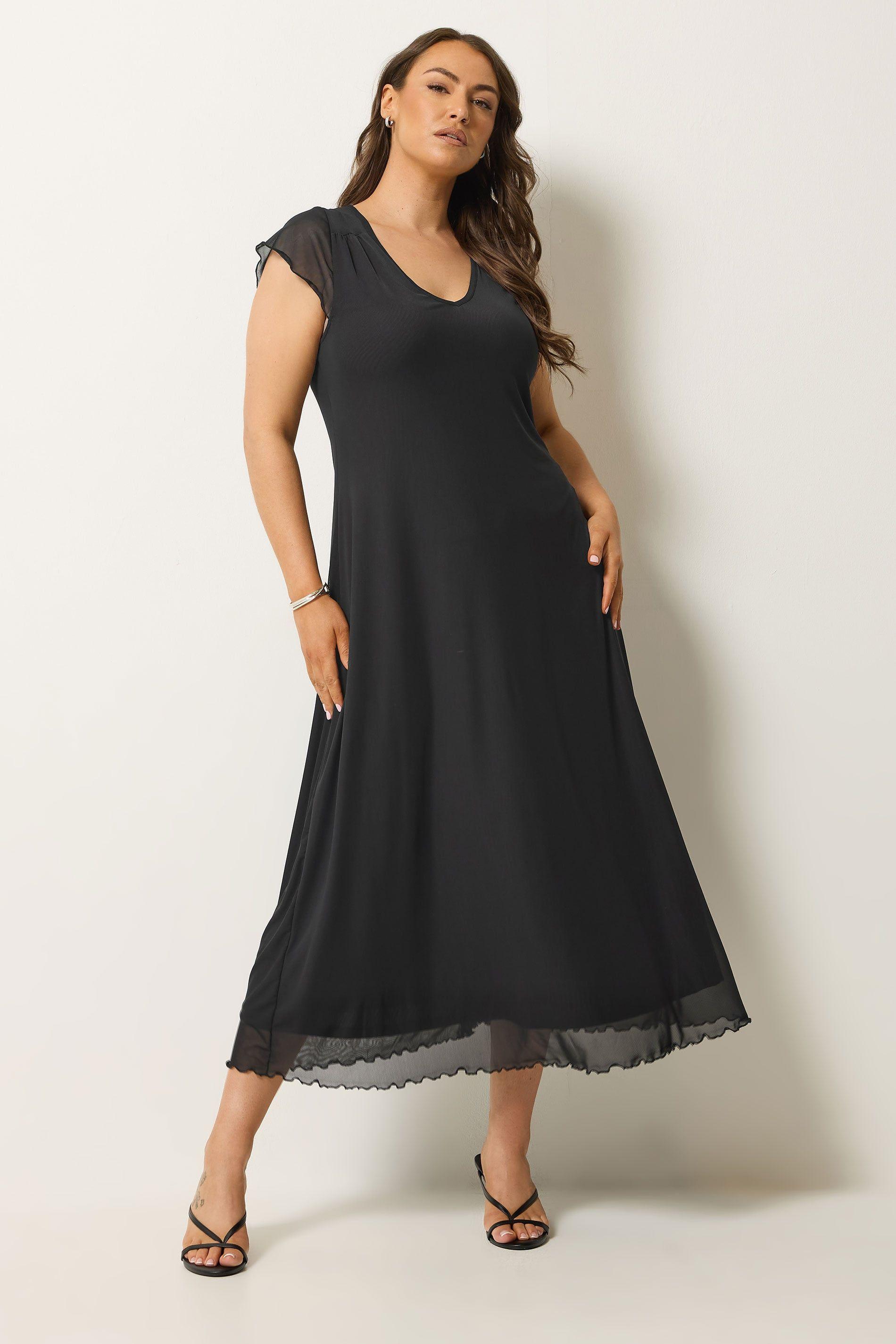 Cap Sleeve Maxi Dress by YOURS