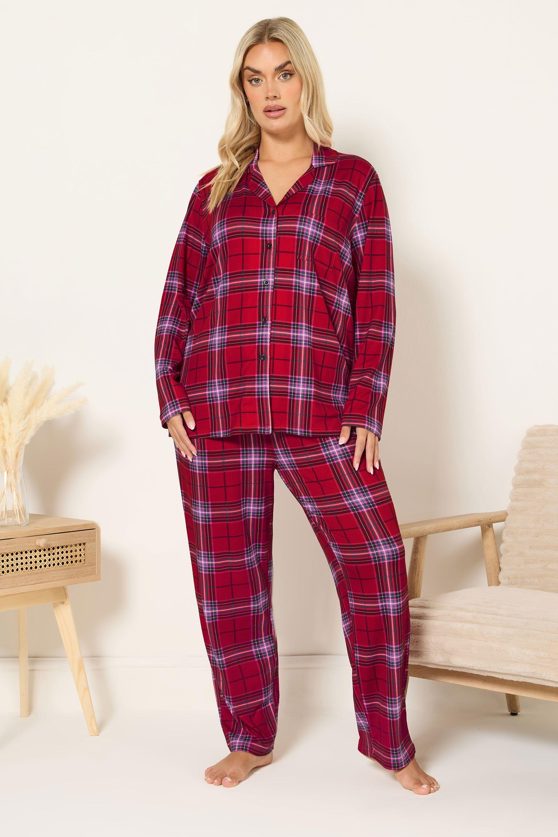 Check Soft Touch Pyjama Set by YOURS