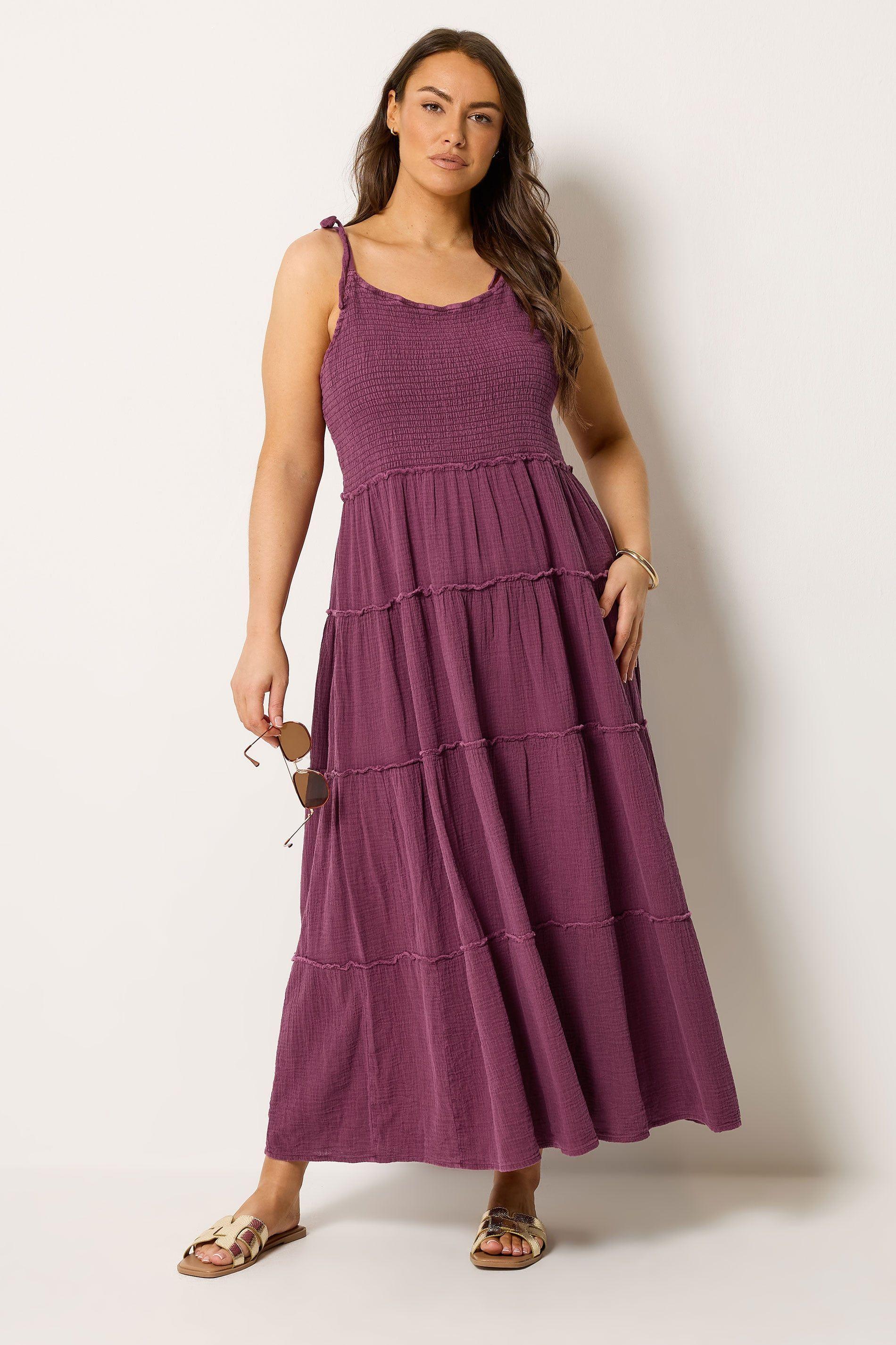 Cheesecloth Tiered Maxi Dress by YOURS
