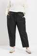 Coated Barrel Trousers by YOURS