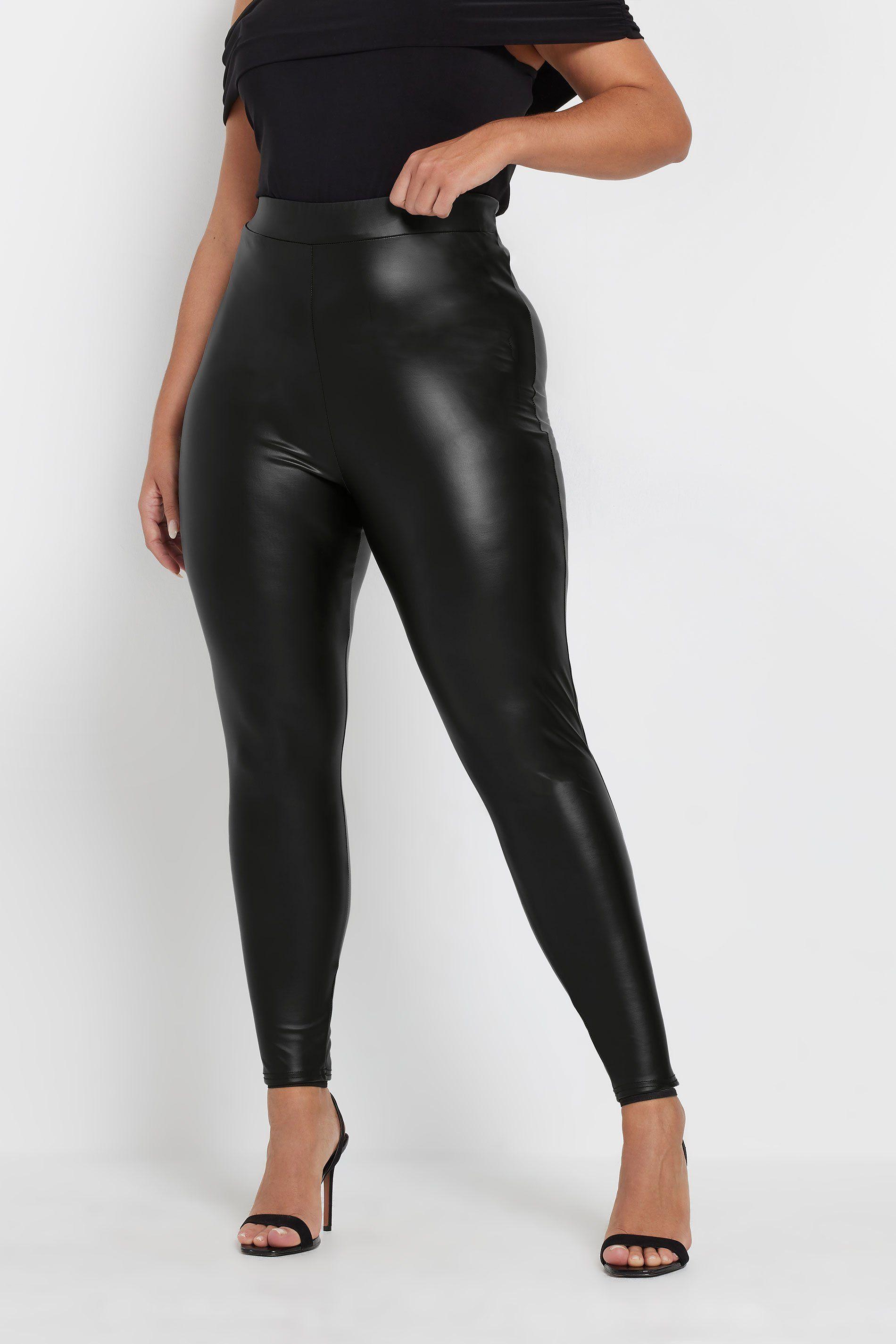 Coated Look Leggings by YOURS