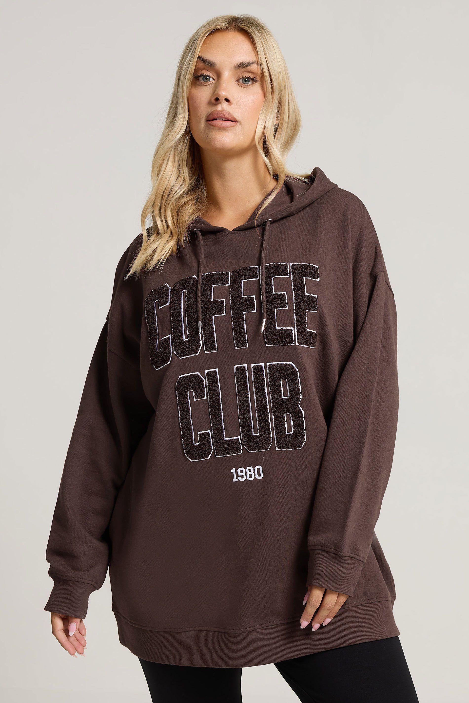 'Coffee Club' Hoodie by YOURS