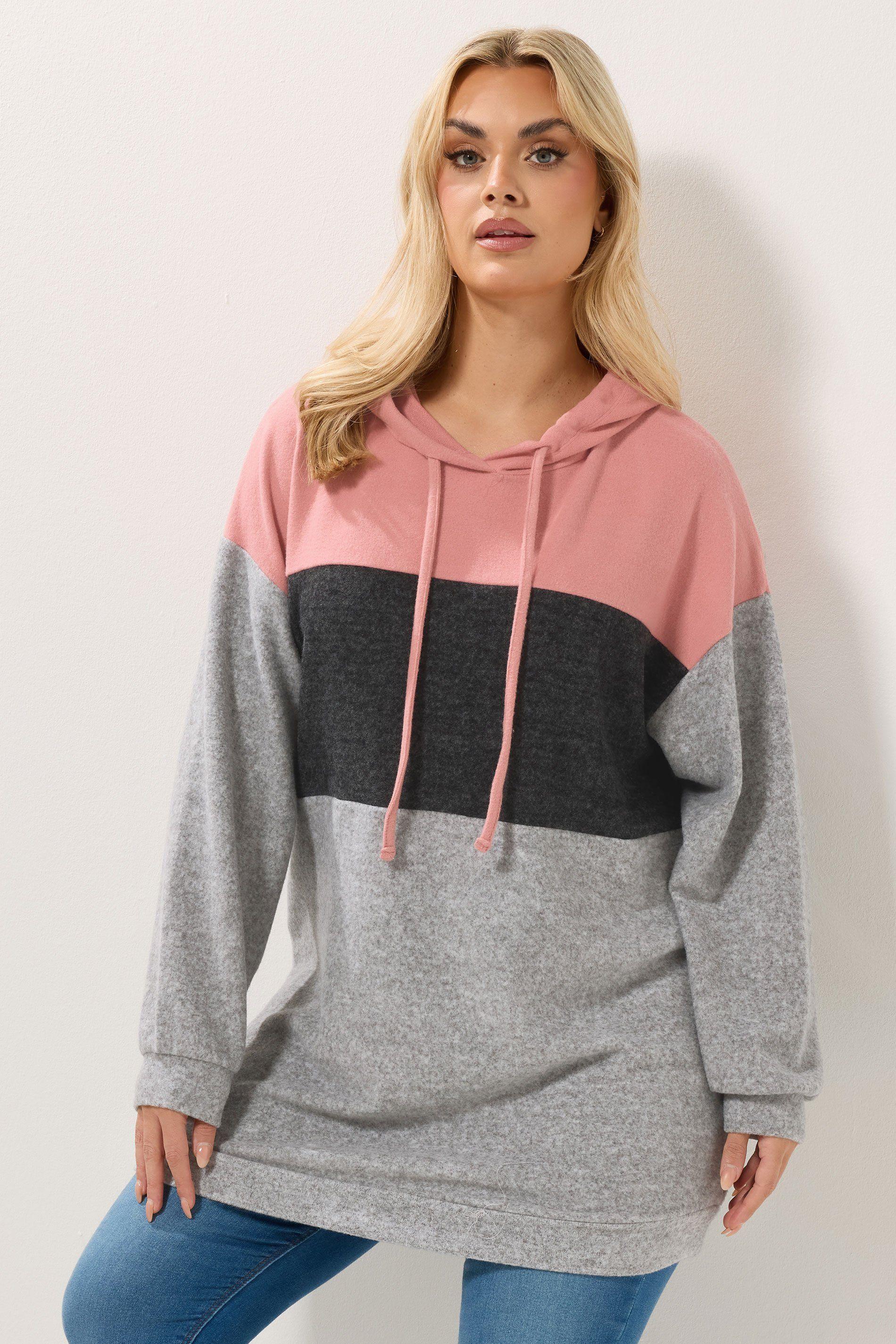 Colourblock Stripe Hoodie by YOURS