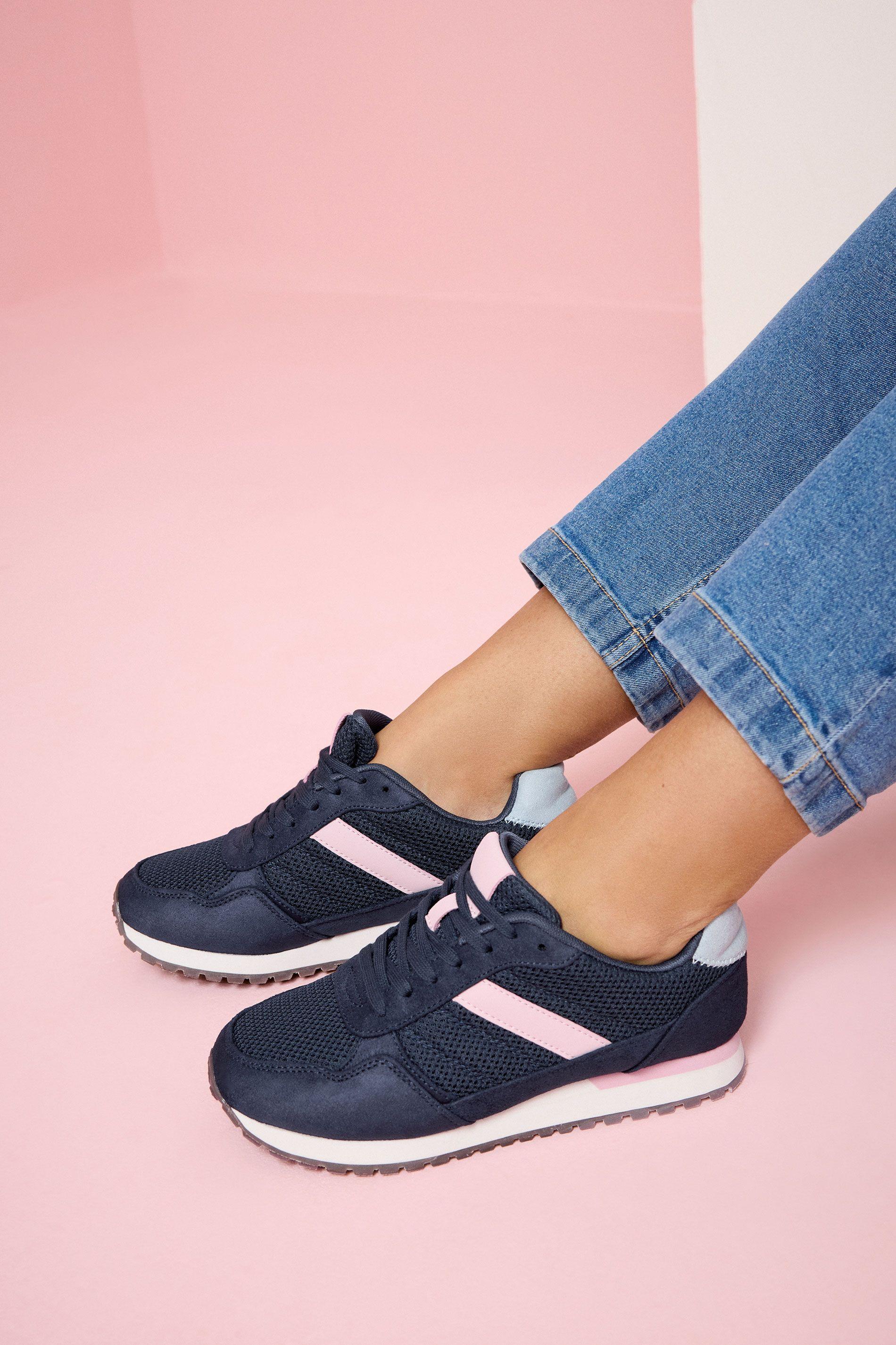 Colourblock Trainers In Extra Wide EEE Fit by YOURS