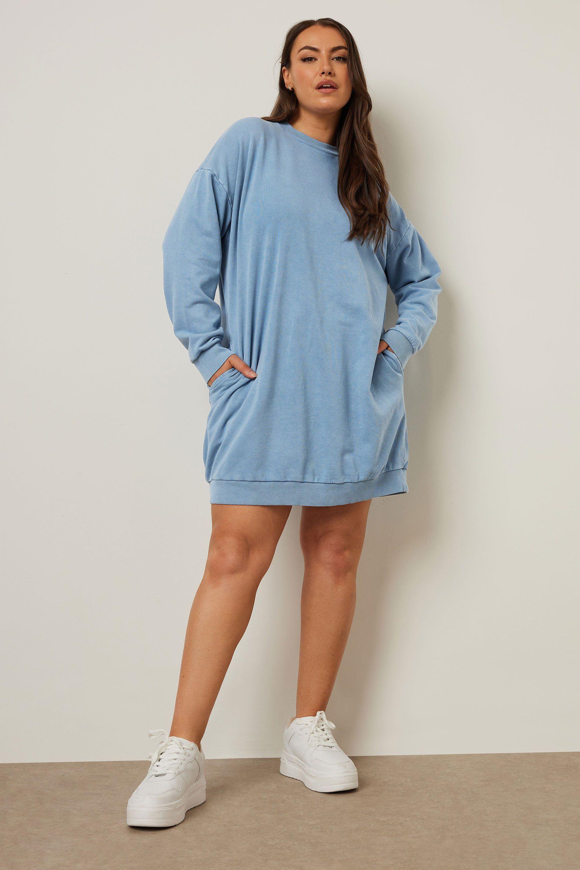 Crew Neck Sweatshirt Dress by YOURS