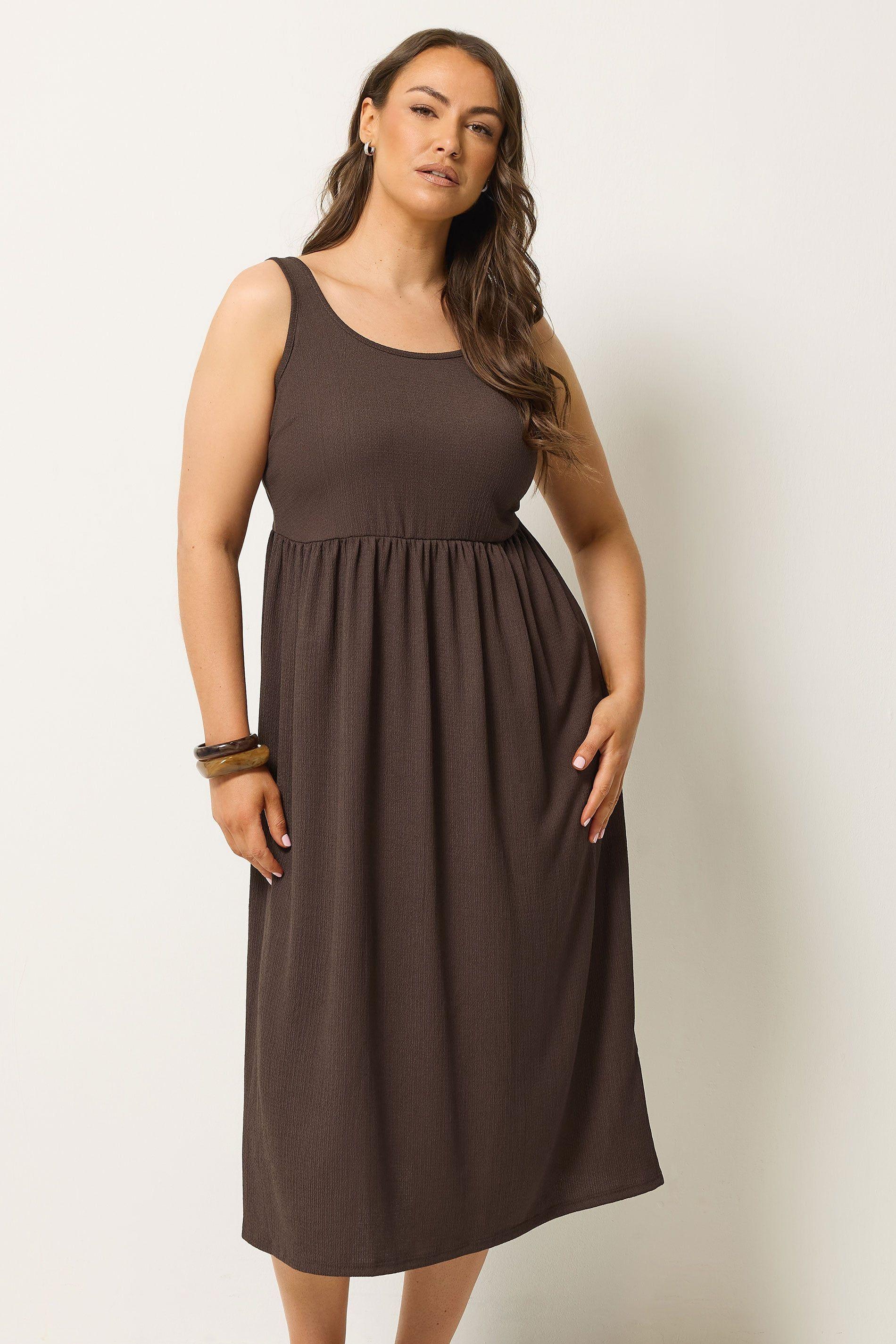 Crinkle Midi Dress by YOURS