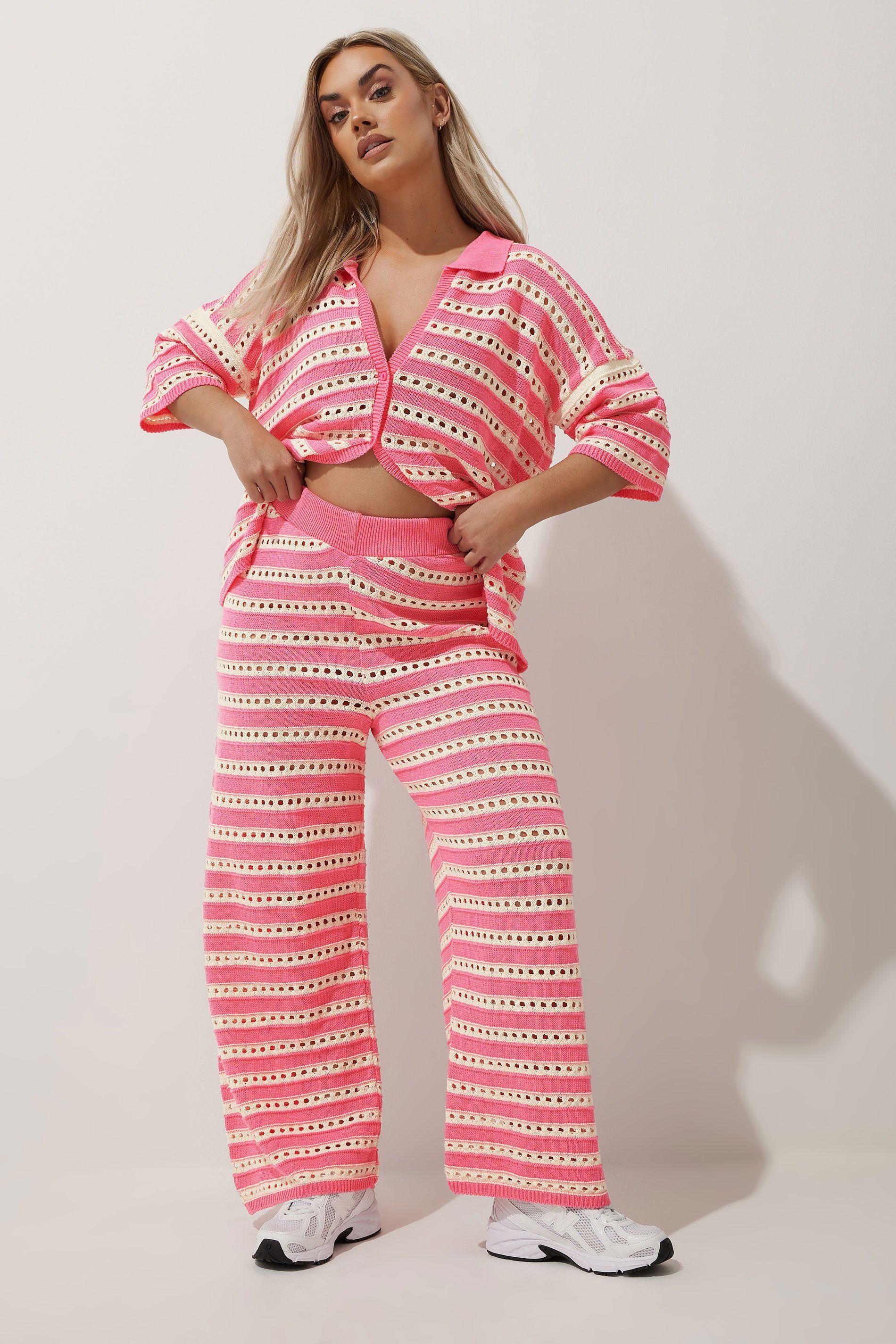 Crochet Wide Leg Trousers by YOURS