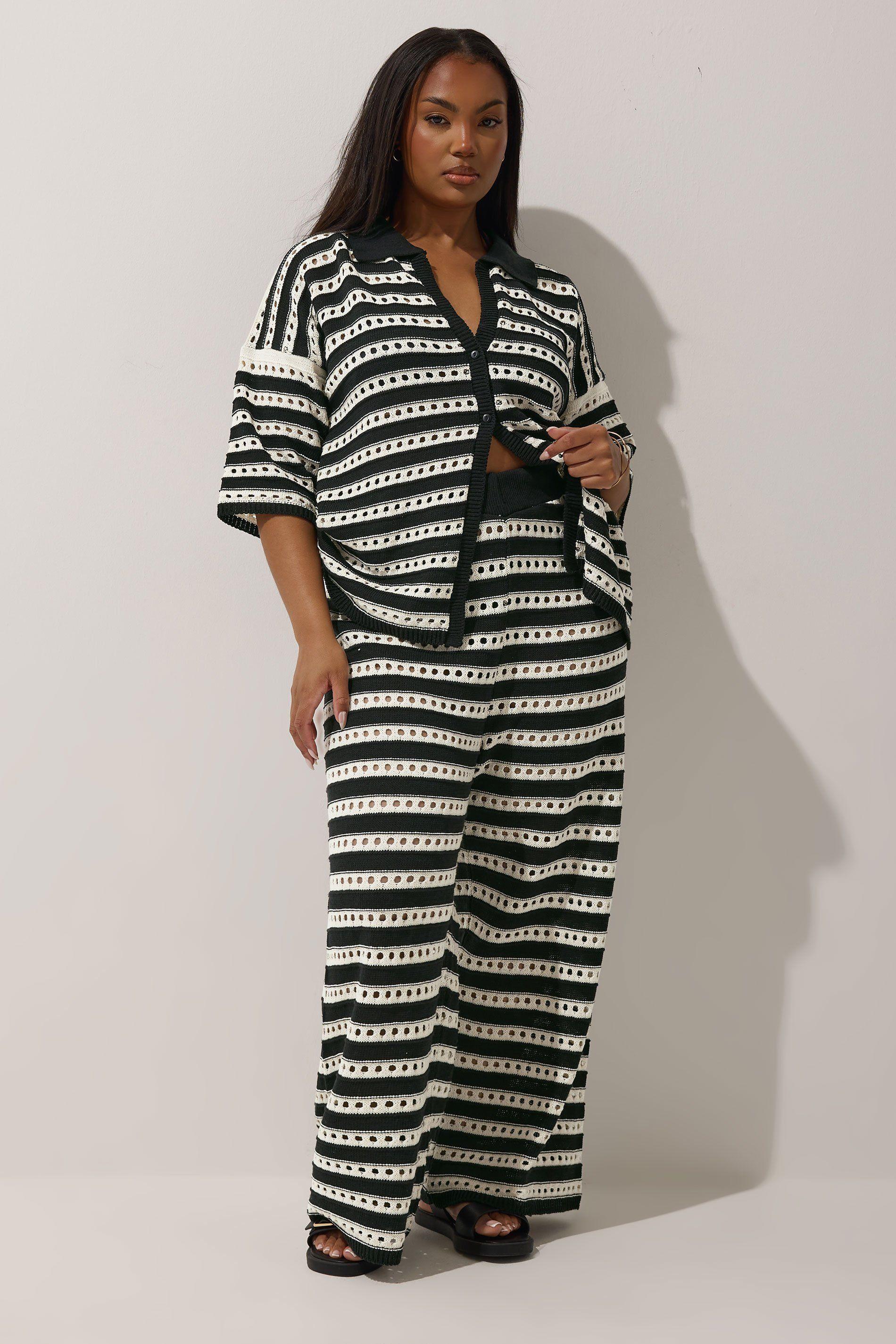 Crochet Wide Leg Trousers by YOURS