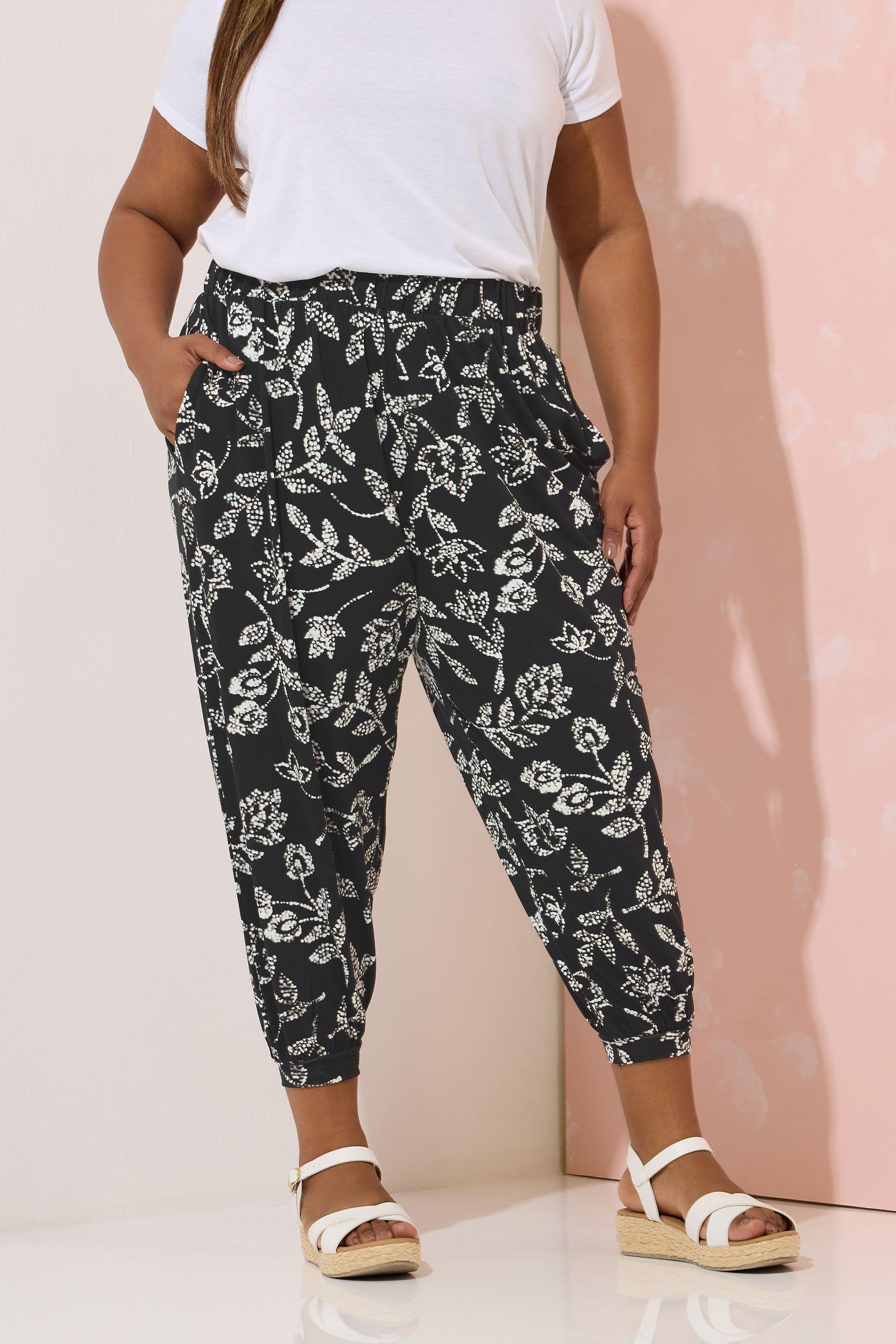 Cropped Harem Trousers by YOURS
