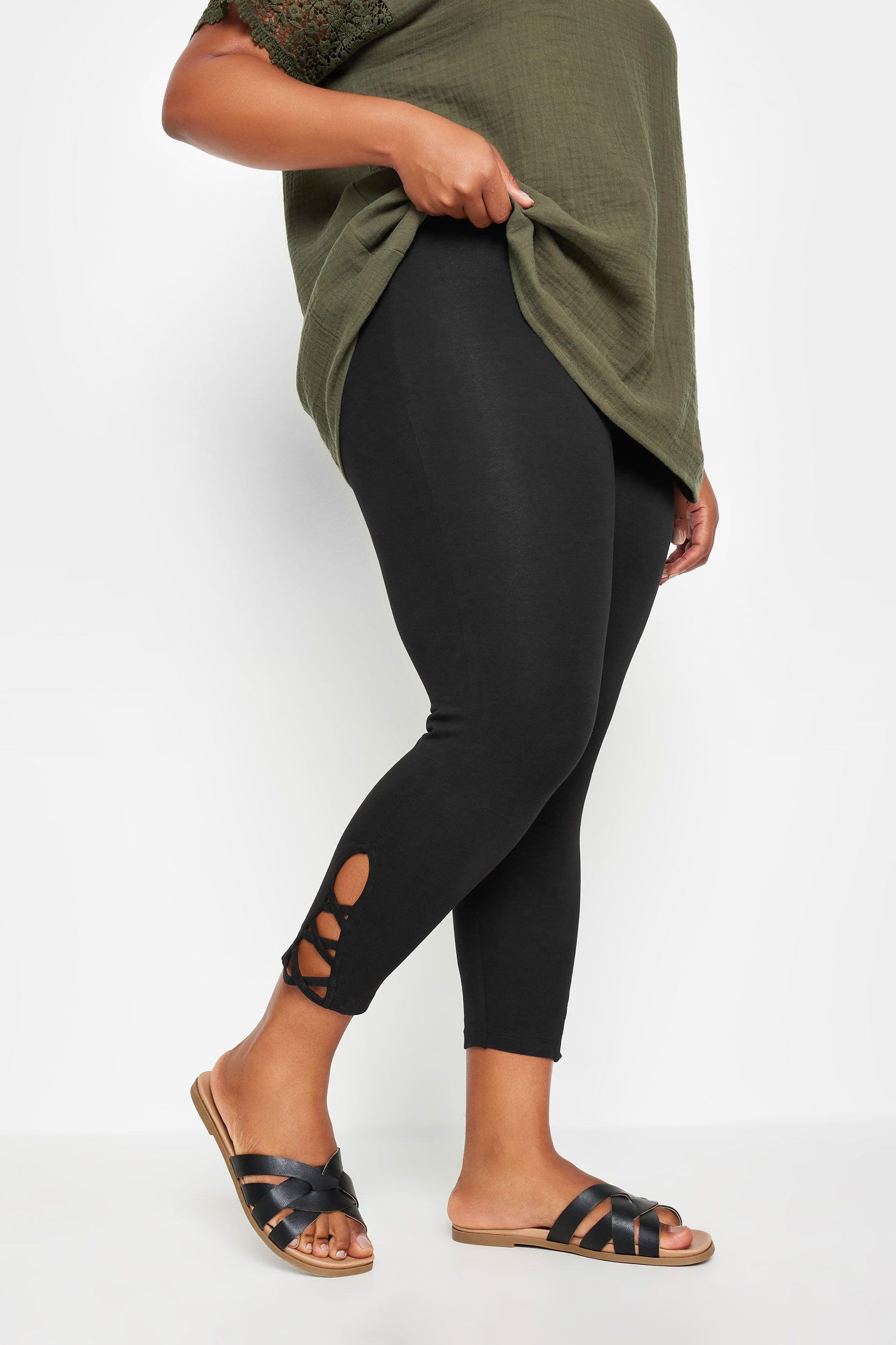 Cut Out Cropped Leggings by YOURS