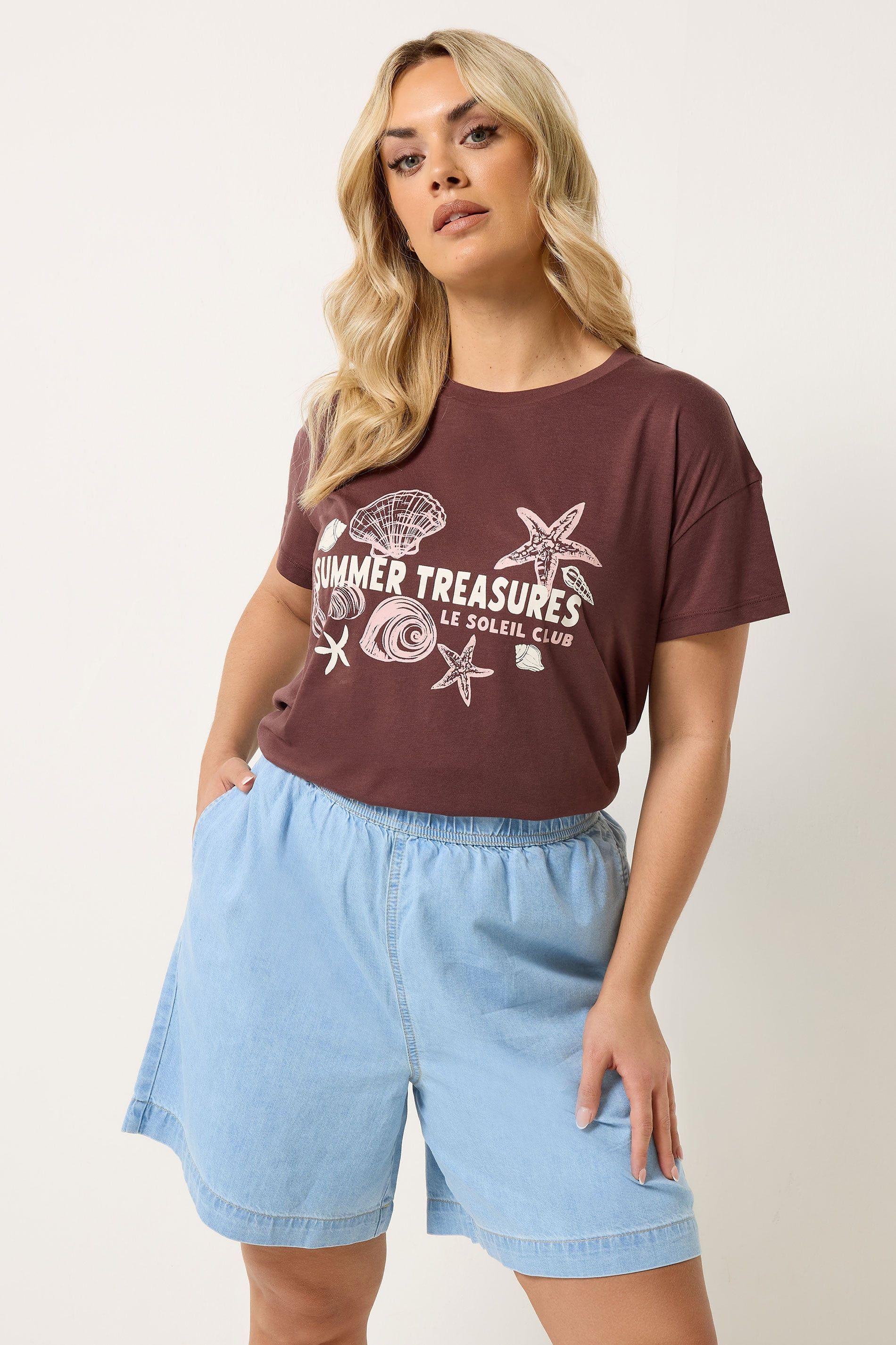 Denim Pull On Shorts by YOURS