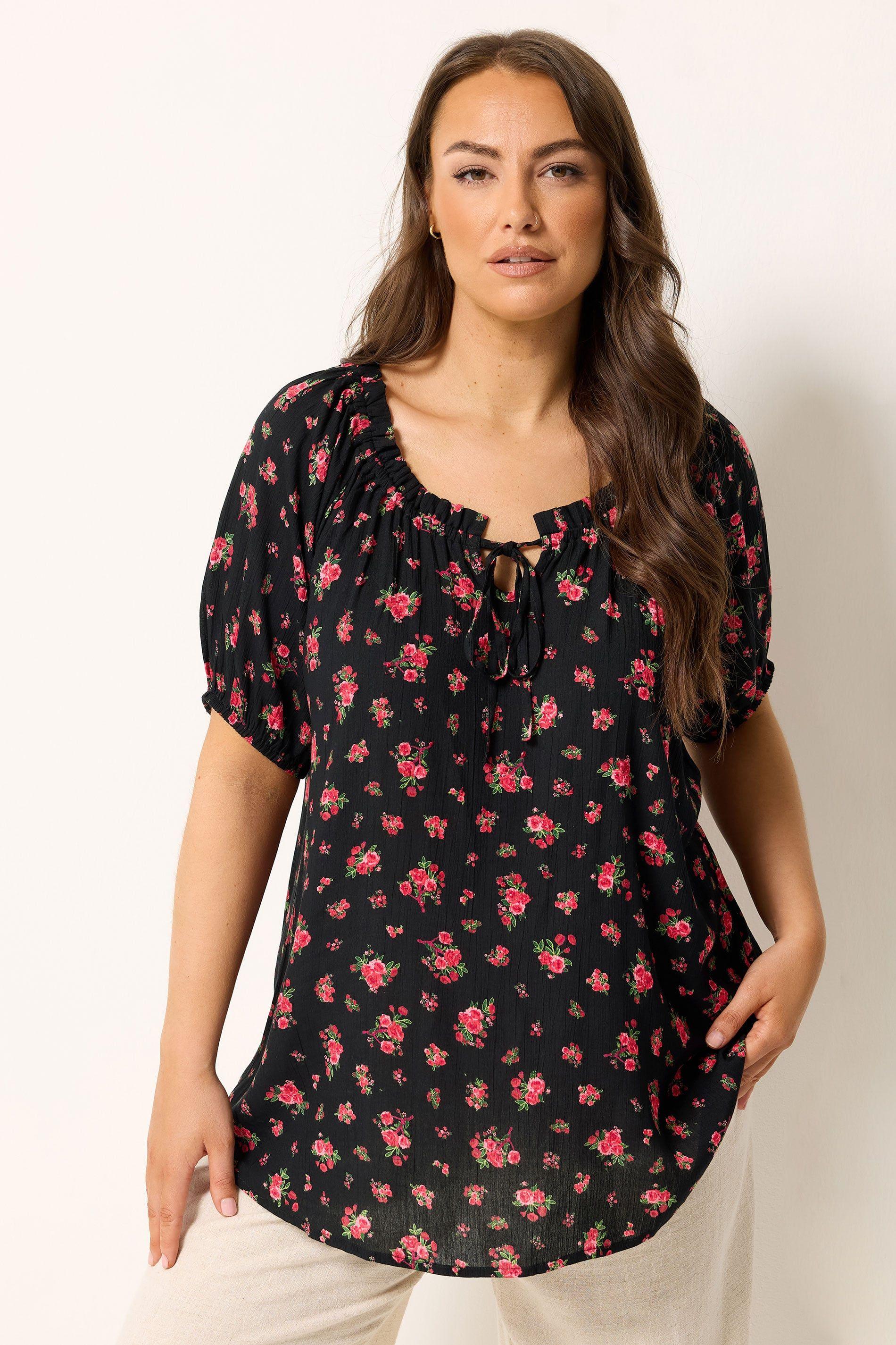 Ditsy Floral Bardot Top by YOURS