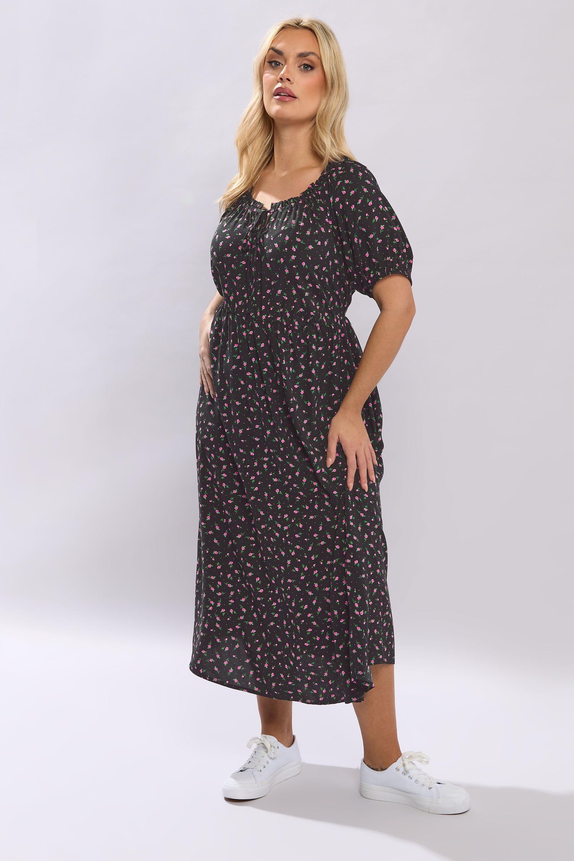 Ditsy Floral Midi Dress by YOURS