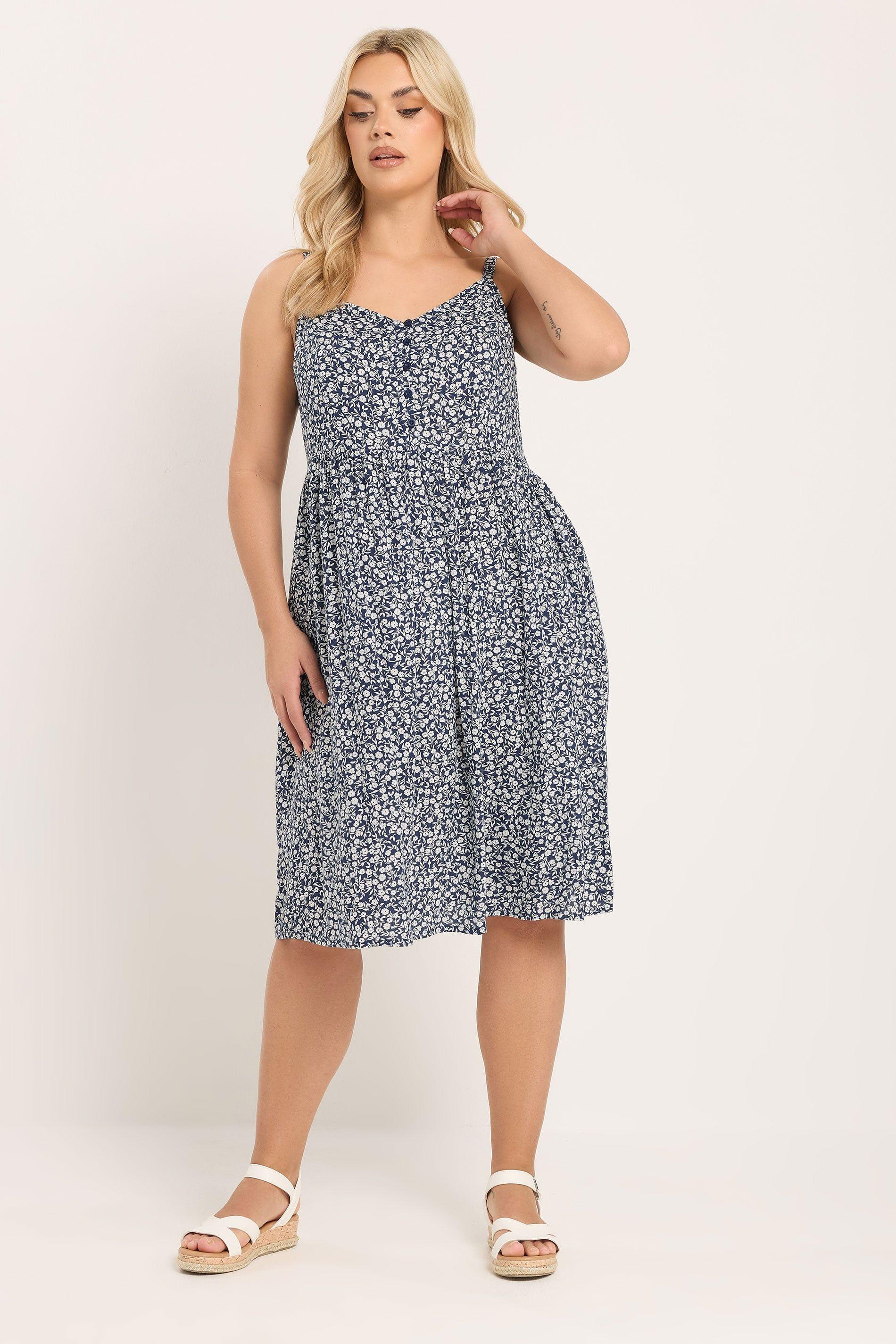 Ditsy Floral Strappy Sundress by YOURS