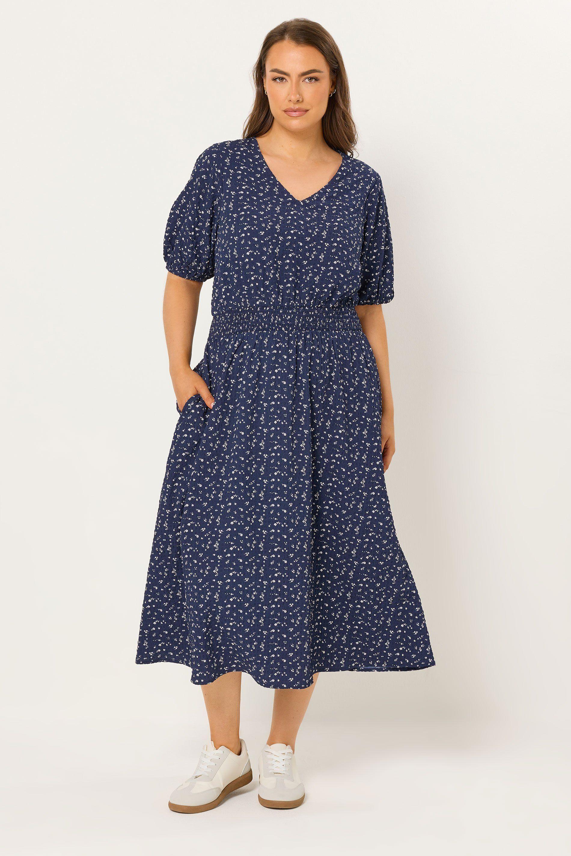 Ditsy Midi Smock Dress by YOURS