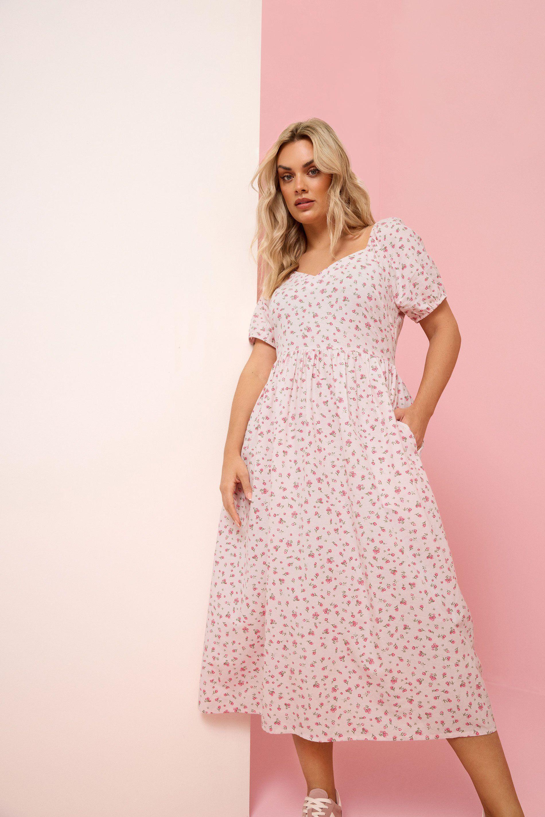 Ditsy Print Midi Dress by YOURS