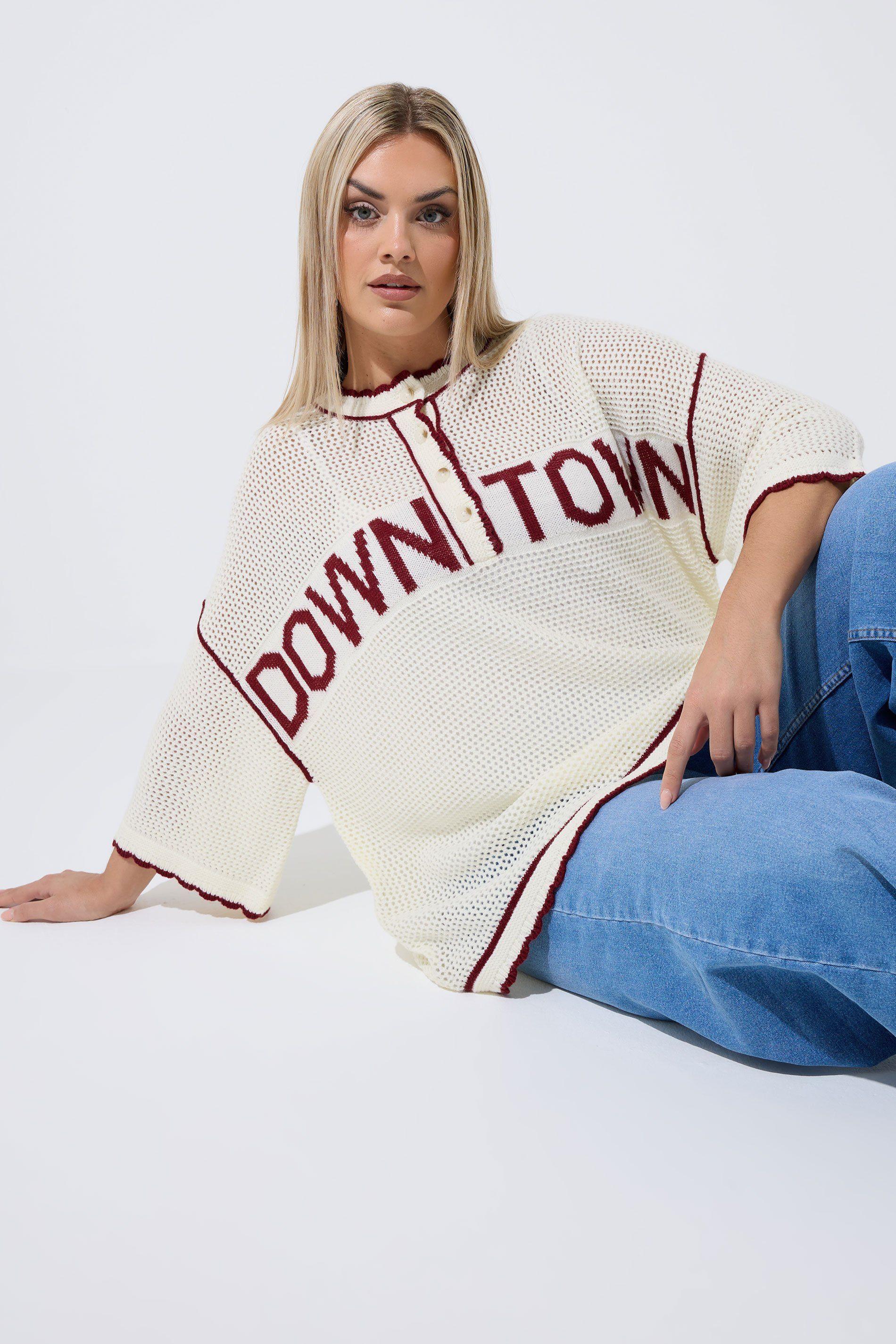 'Downtown' Knitted Top by YOURS