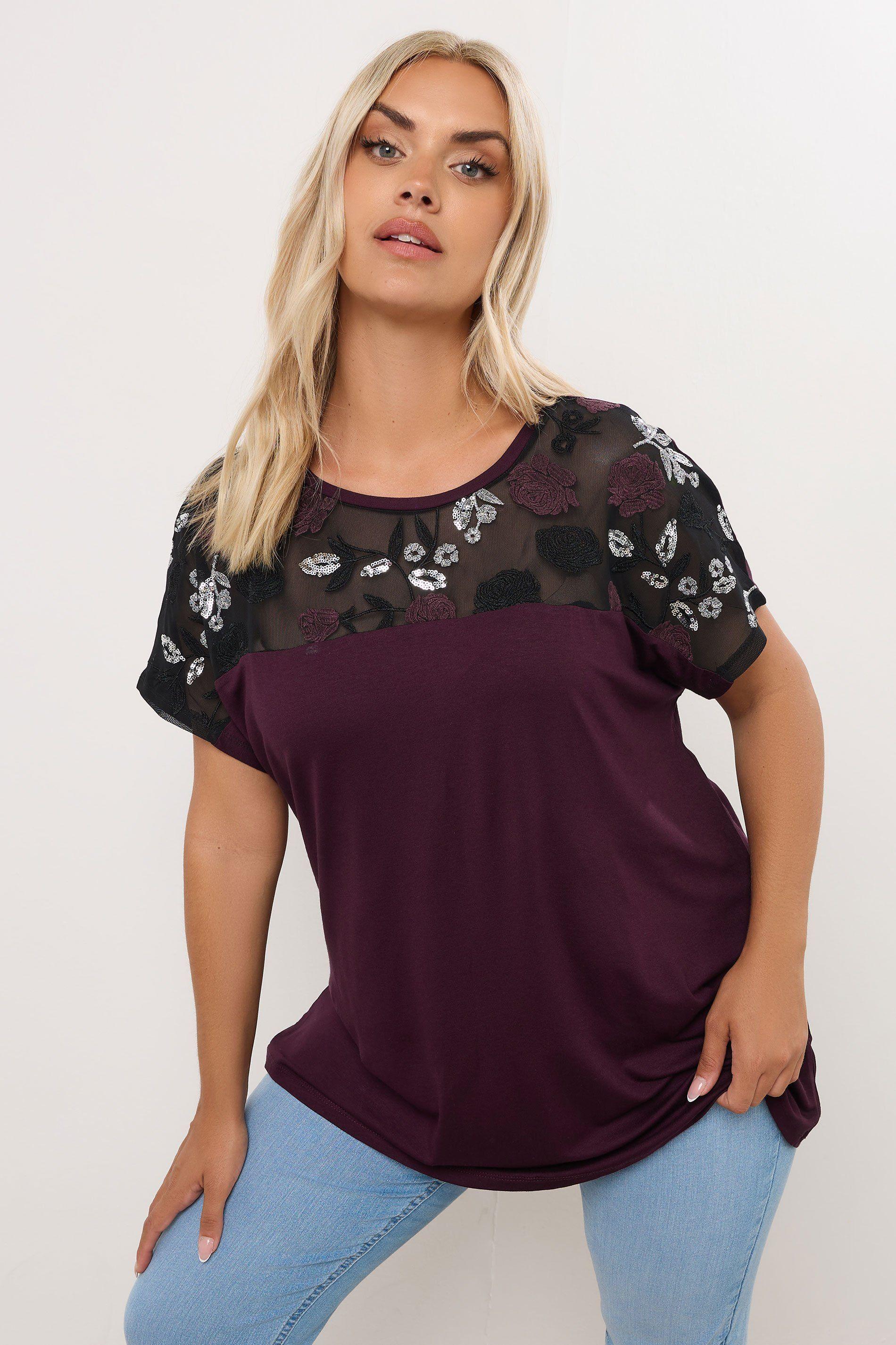 Embellished Swing Top by YOURS