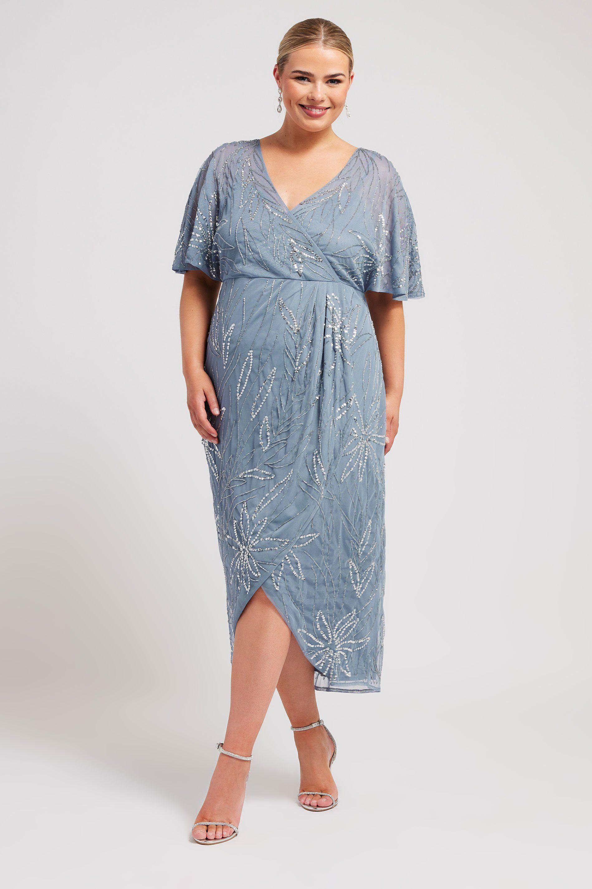 Embellished Wrap Midi Dress by YOURS