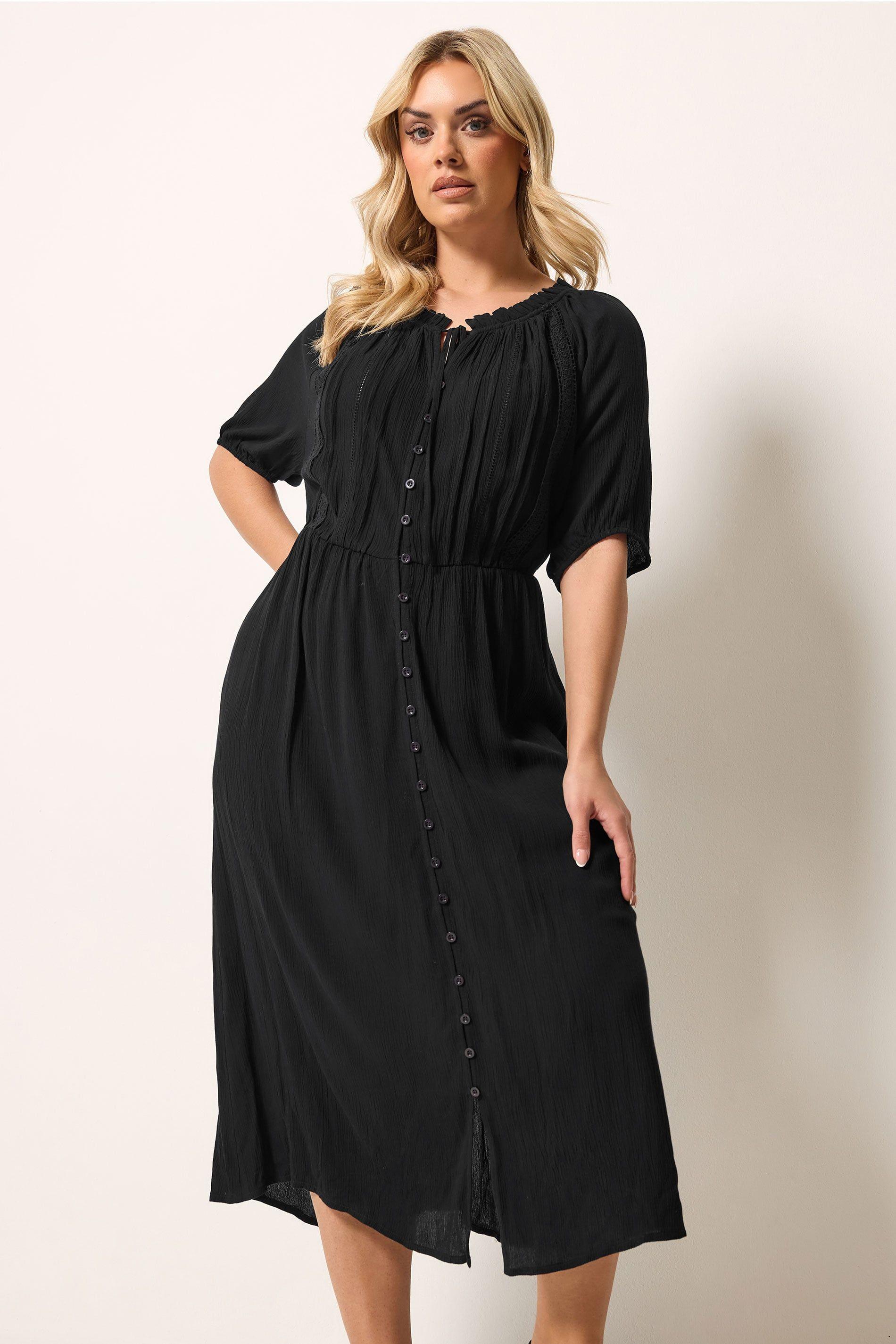 Embroidered Maxi Dress by YOURS