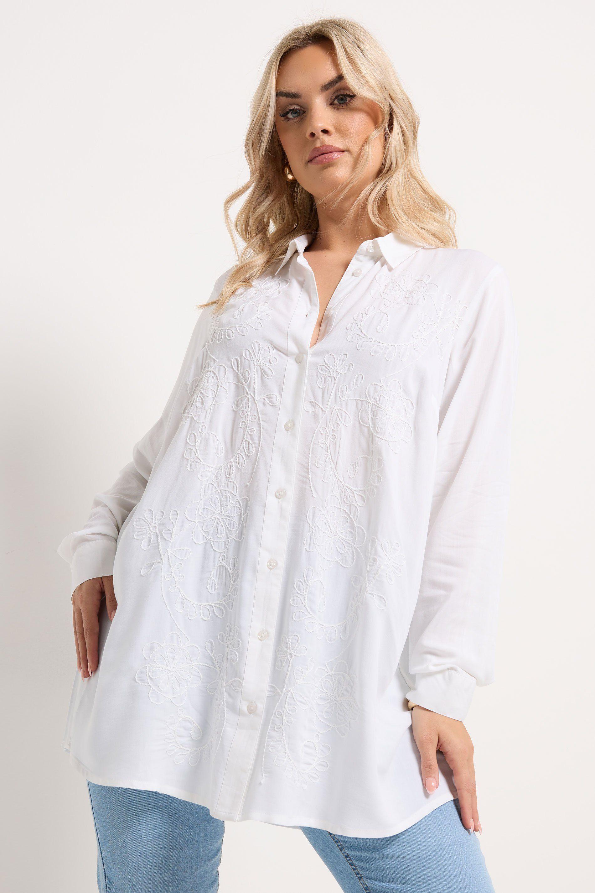 Embroidered Placket Shirt by YOURS