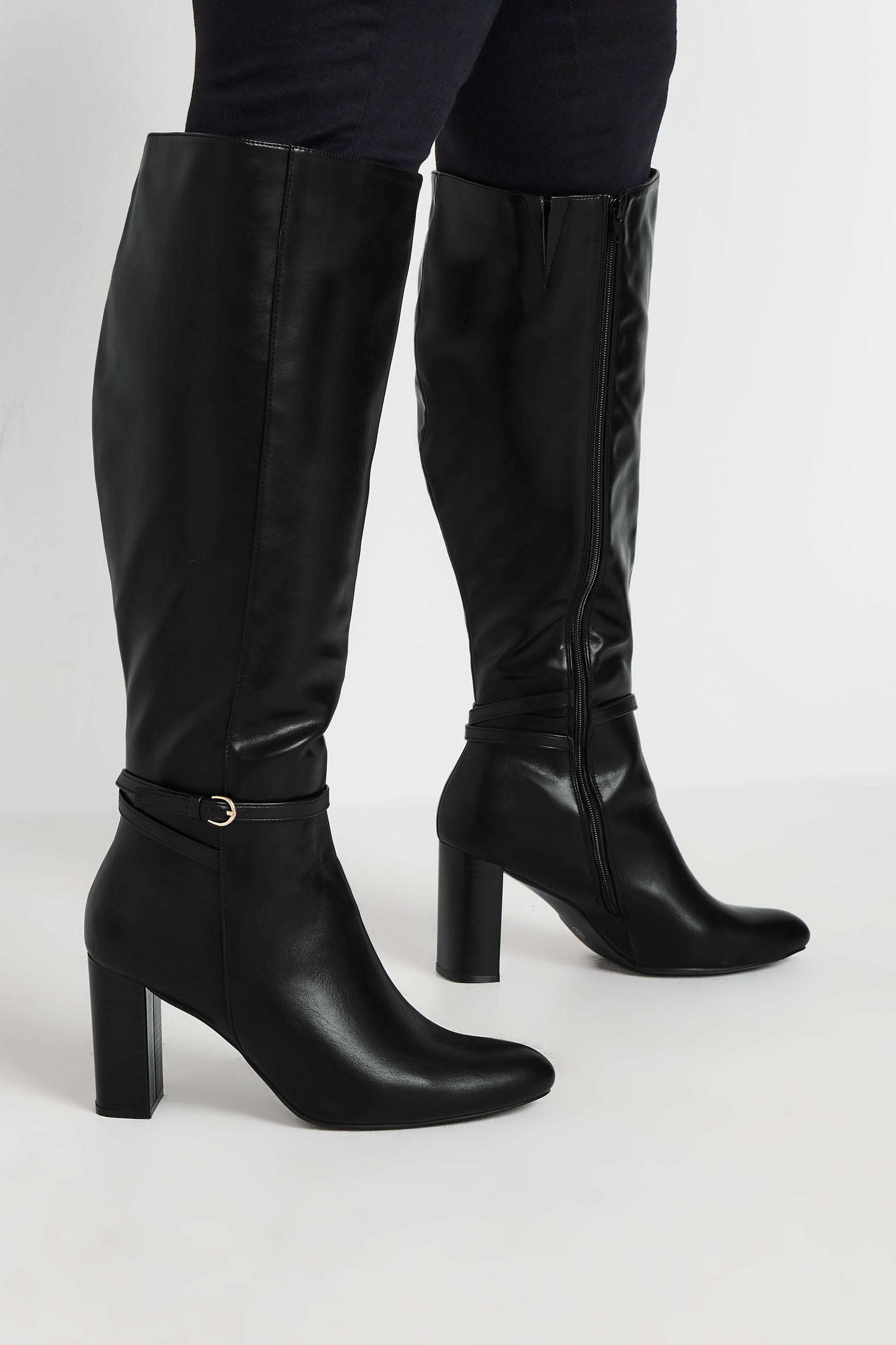 Extra Wide Fit Heeled Knee High Boot by YOURS