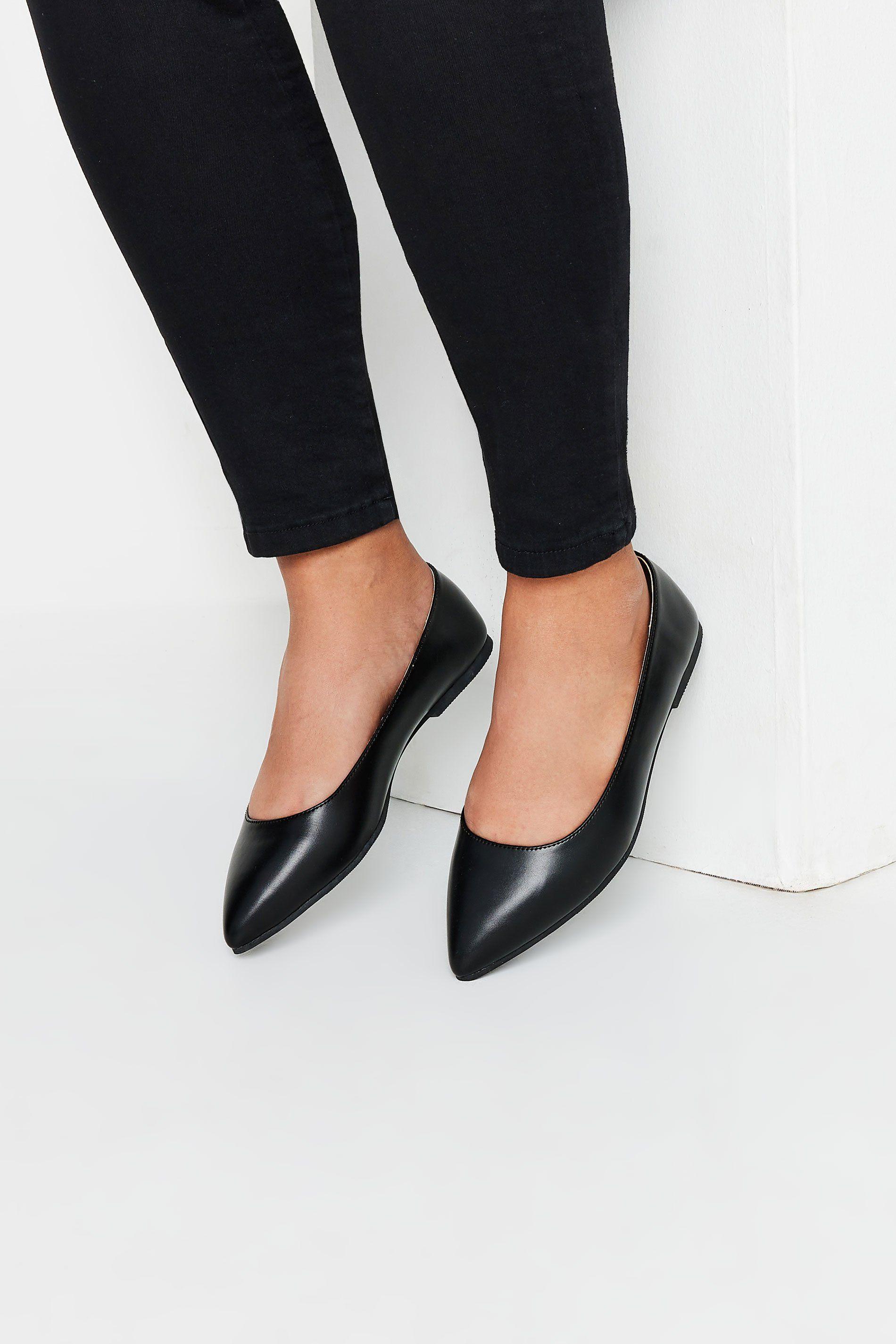 Extra Wide Fit Pointed Ballerina Pumps by YOURS