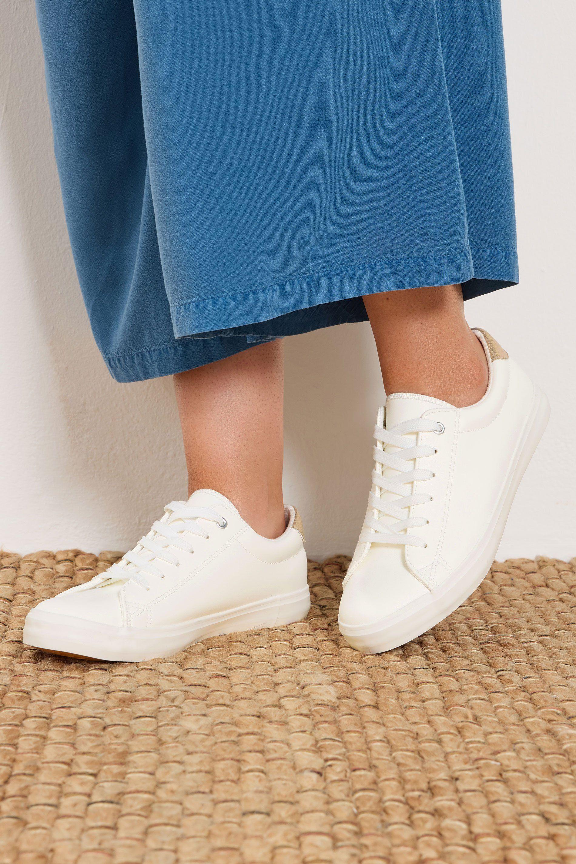 Faux Leather Trainers In Extra Wide EEE Fit by YOURS
