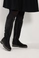 Faux Suede Knee High Boots In Wide E Fit by YOURS Faux Suede Knee High Boots In Wide E Fit by YOURS