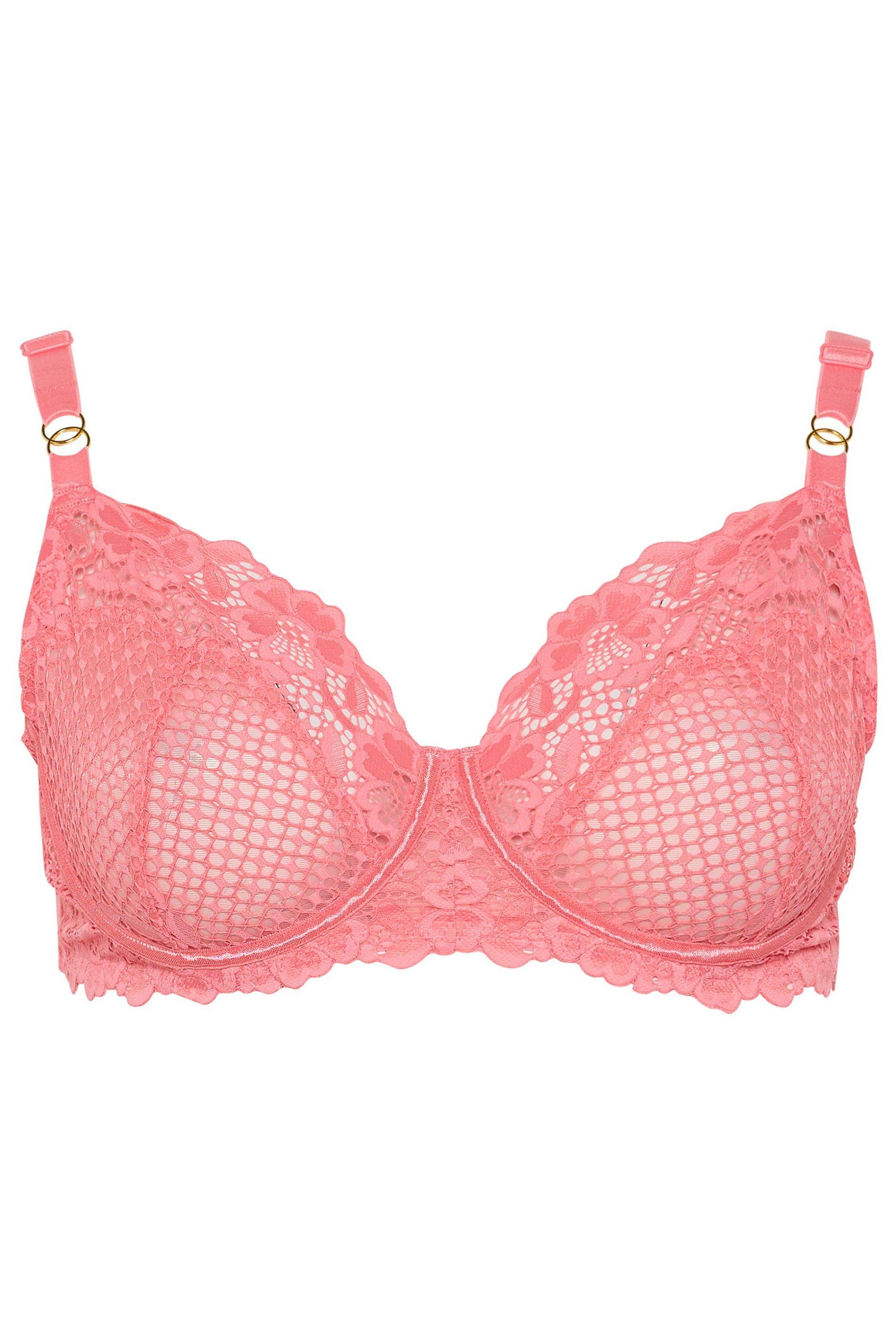 Fishnet Lace Underwired Bra by YOURS