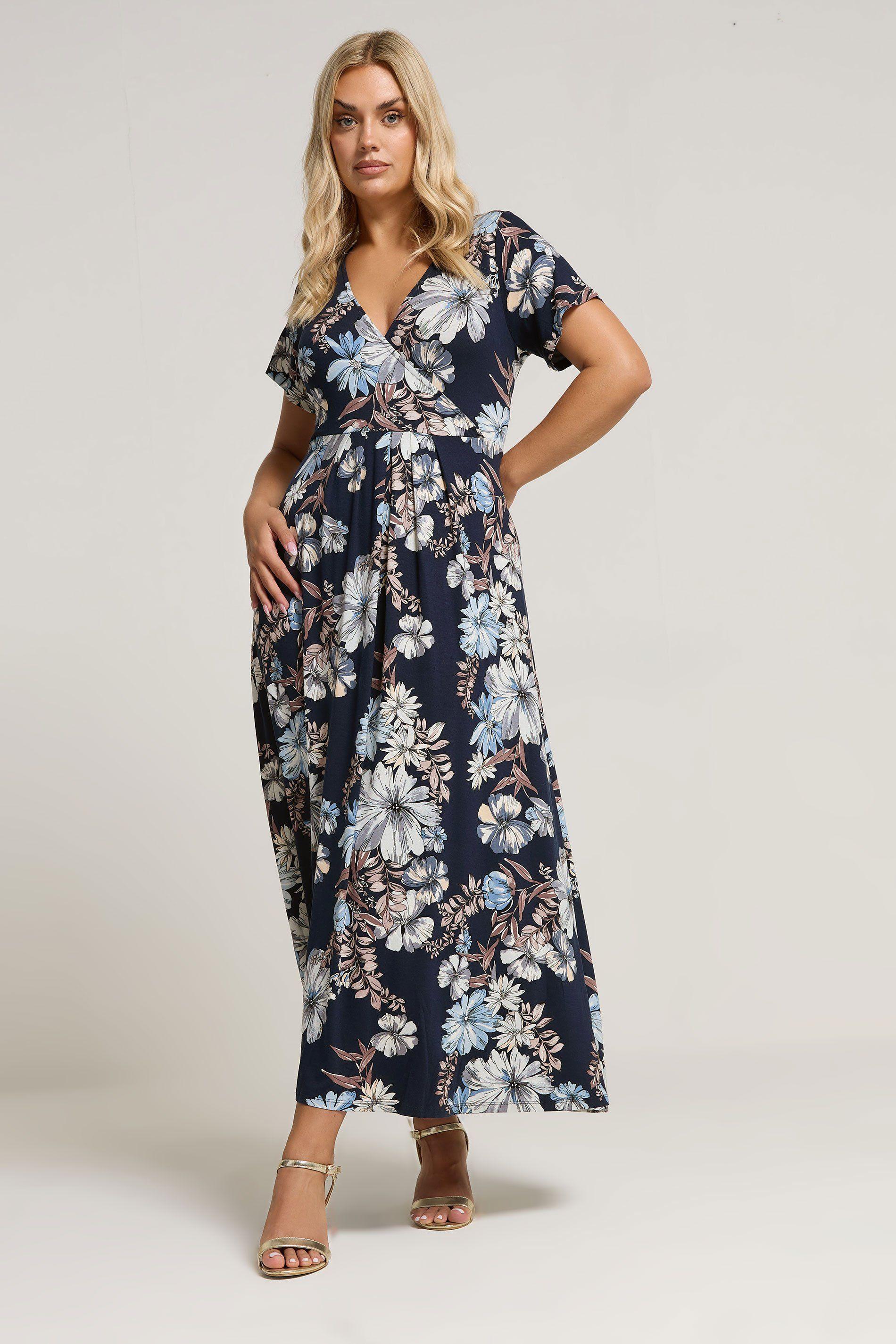 Floral Maxi Wrap Dress by YOURS