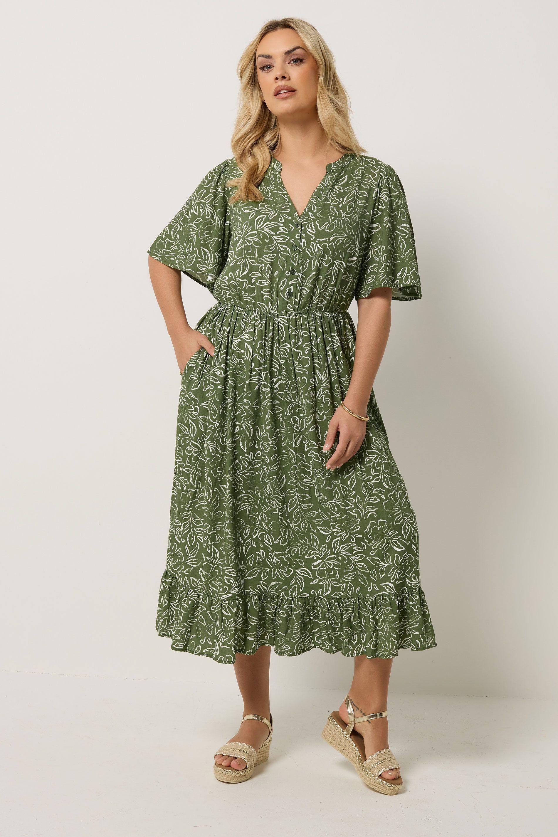 Floral Midi Dress by YOURS